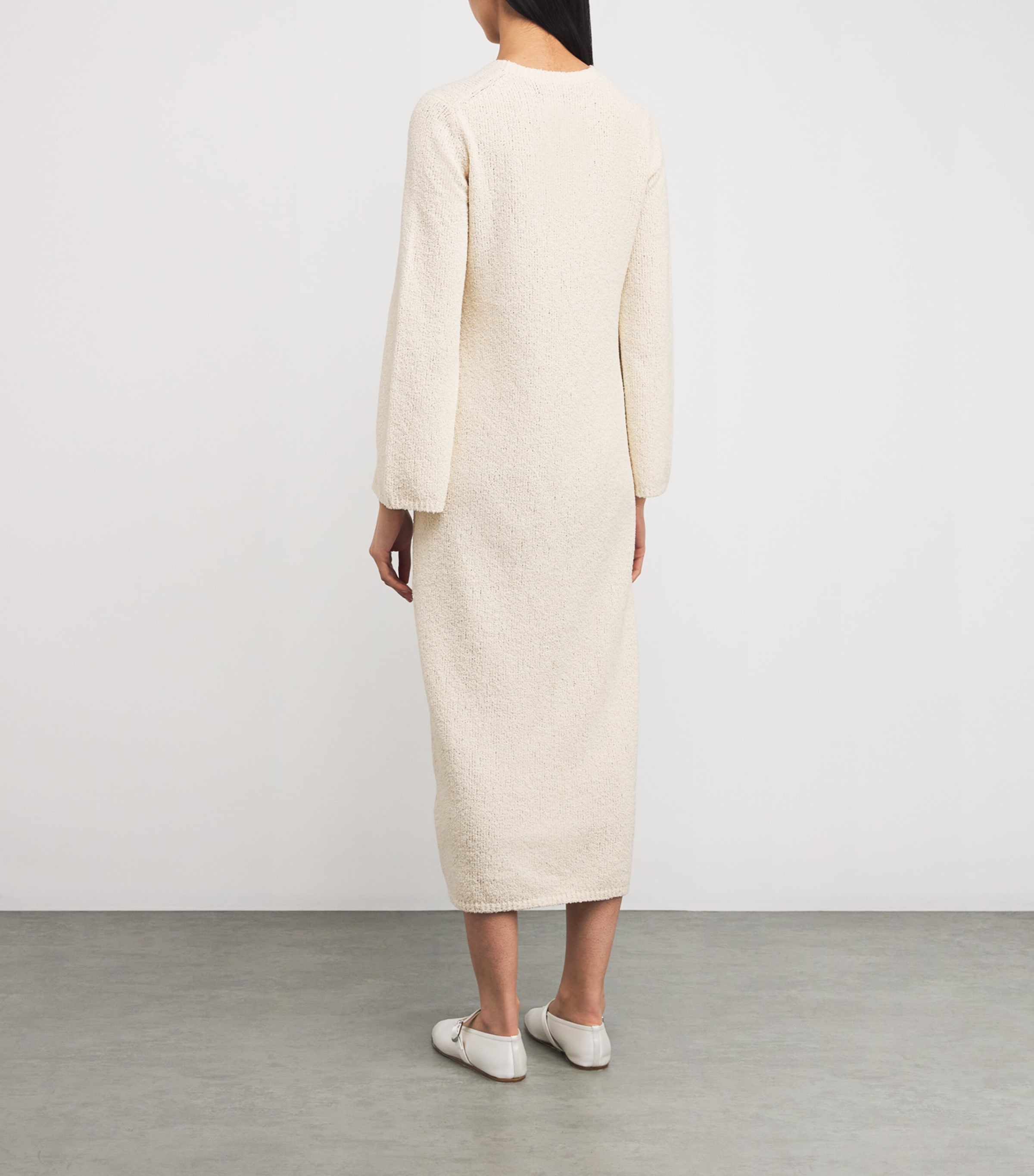 odella midi dress in ivory Cleosa Asymmetrical Midi Dress main image 0