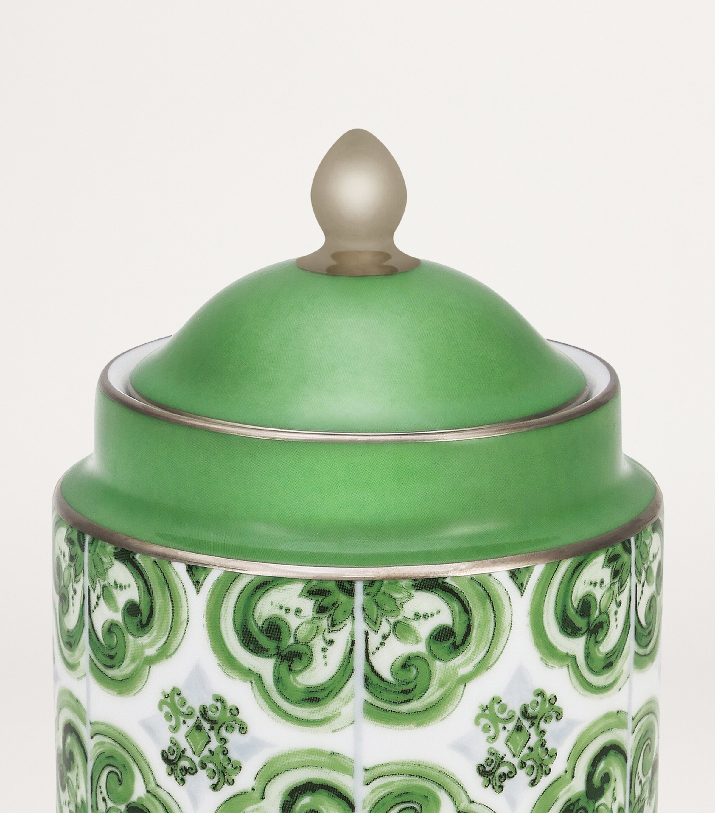 Dolce&Gabbana Casa Porcelain Majolica Sugar Bowl (10cm) Verde Maiolica Image 2