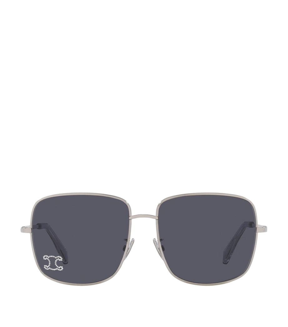 Celine Rhinestone Triomphe Sunglasses Image 1