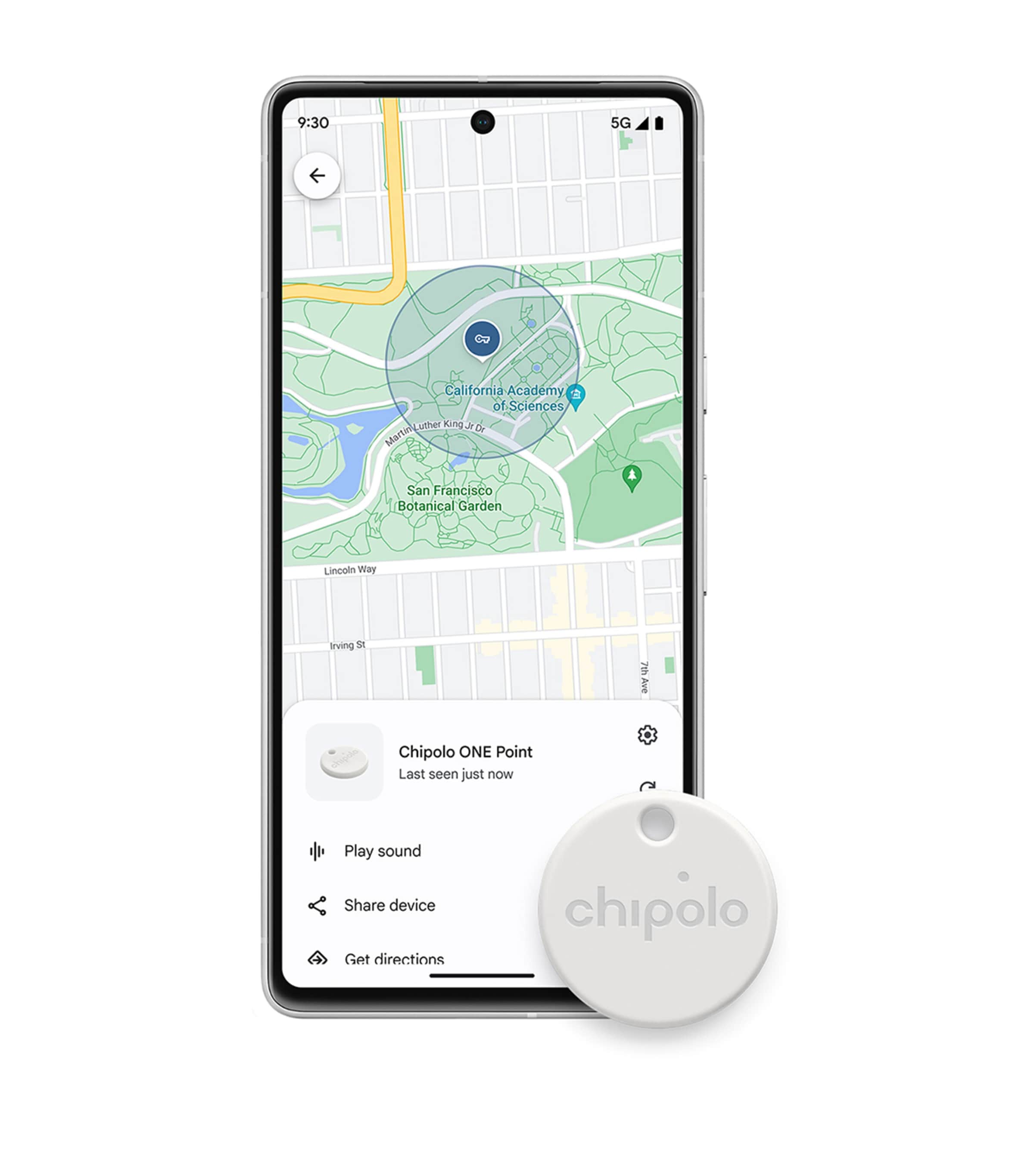 One Point Tracker WHITE Image 2