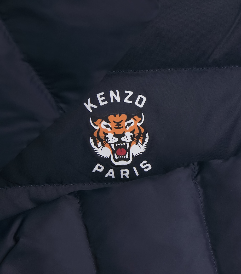 Reversible Down Logo Puffer Jacket (2-14 Years) NAVY  STONE Image 3