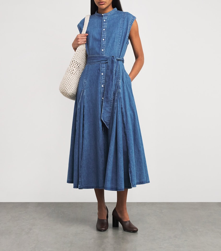 Denim Midi dress NAVY Image 2
