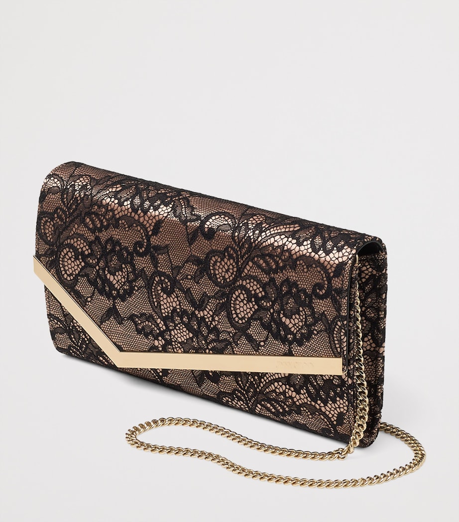 Lace Emmie Clutch Bag BLACK/BALLET PINK/LI Image 2