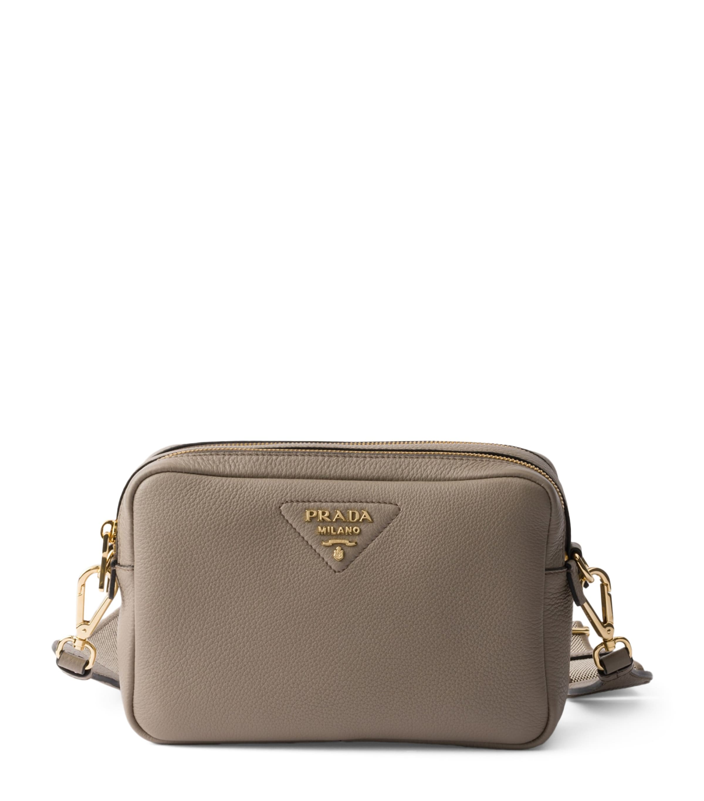 Prada Small Leather Cross-Body Bag | Harrods UK