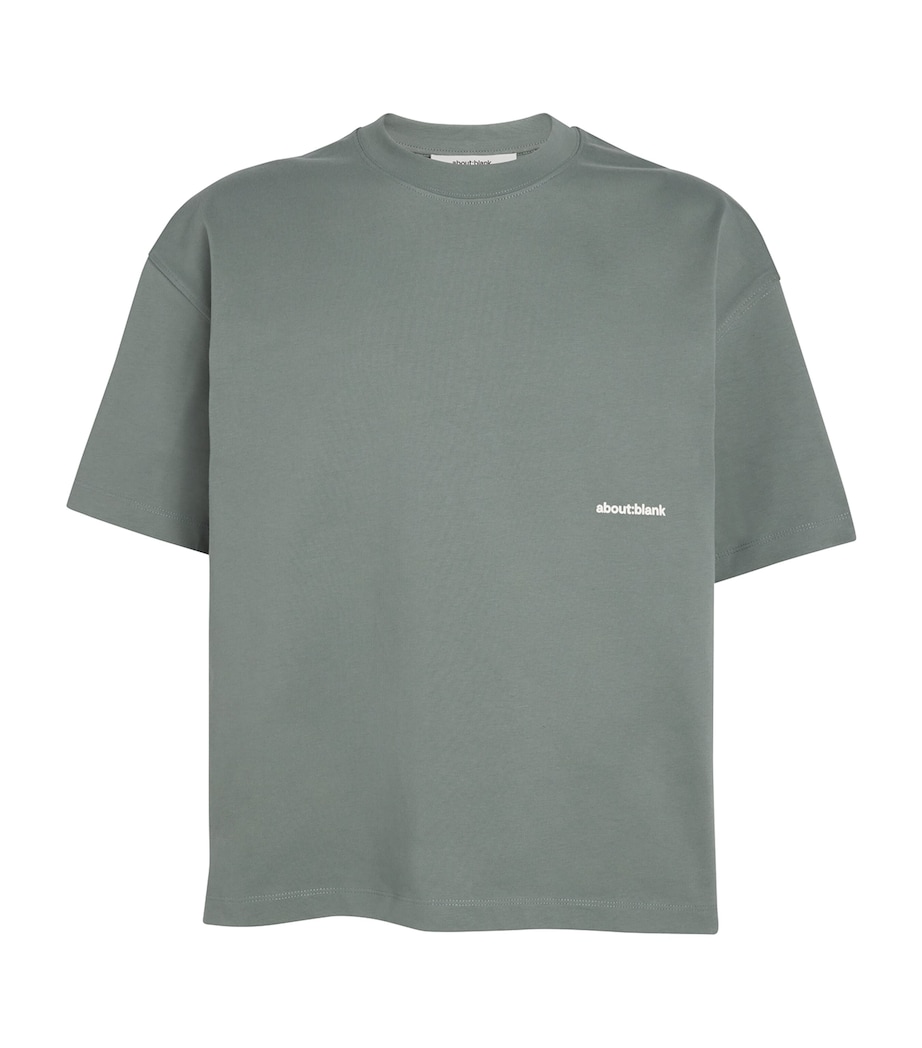 Cotton Back Emblem T-Shirt SAGE/ECRU Image 1
