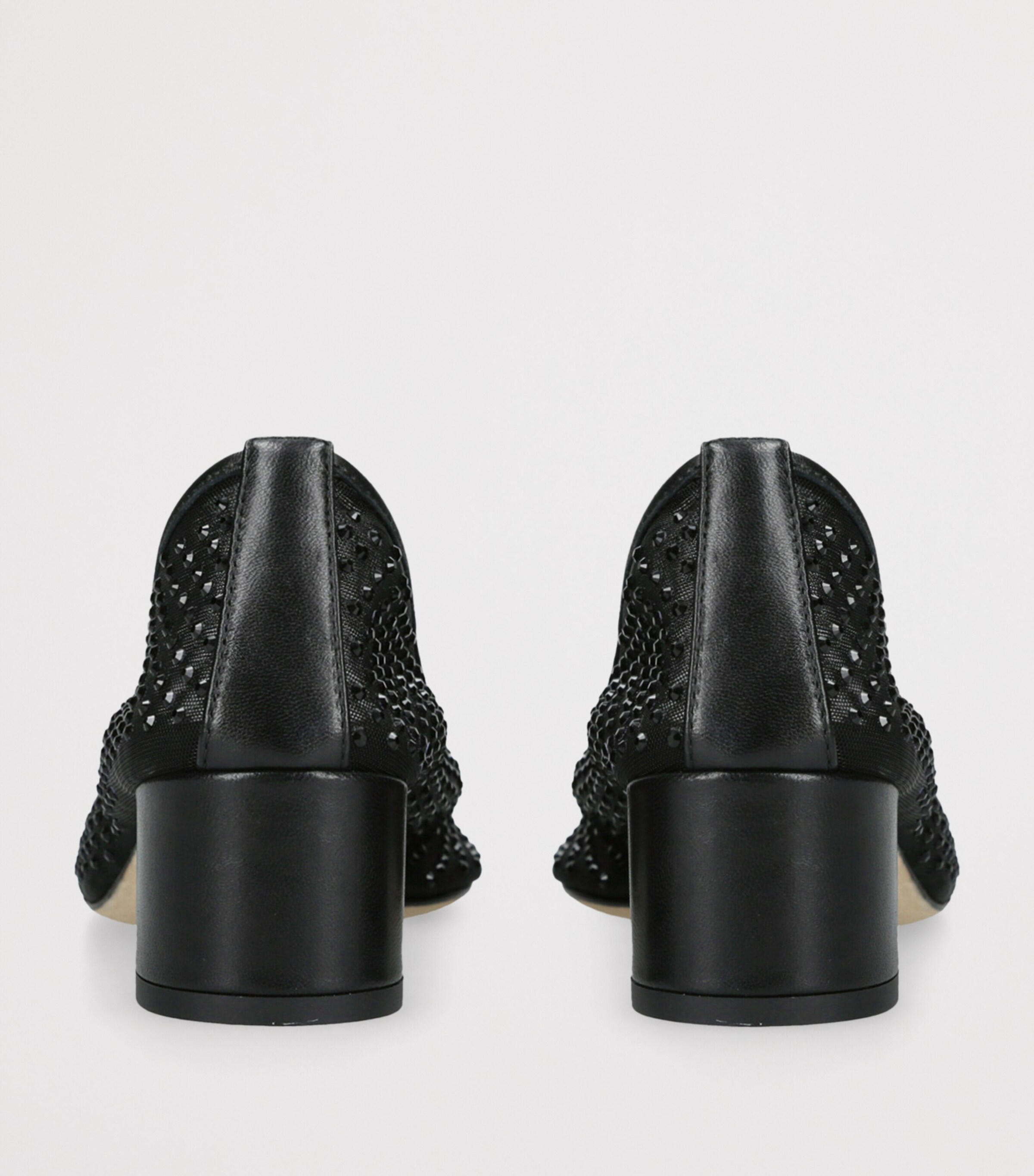 Mesh Embellished Balla Pumps 55 BLACK Image 2