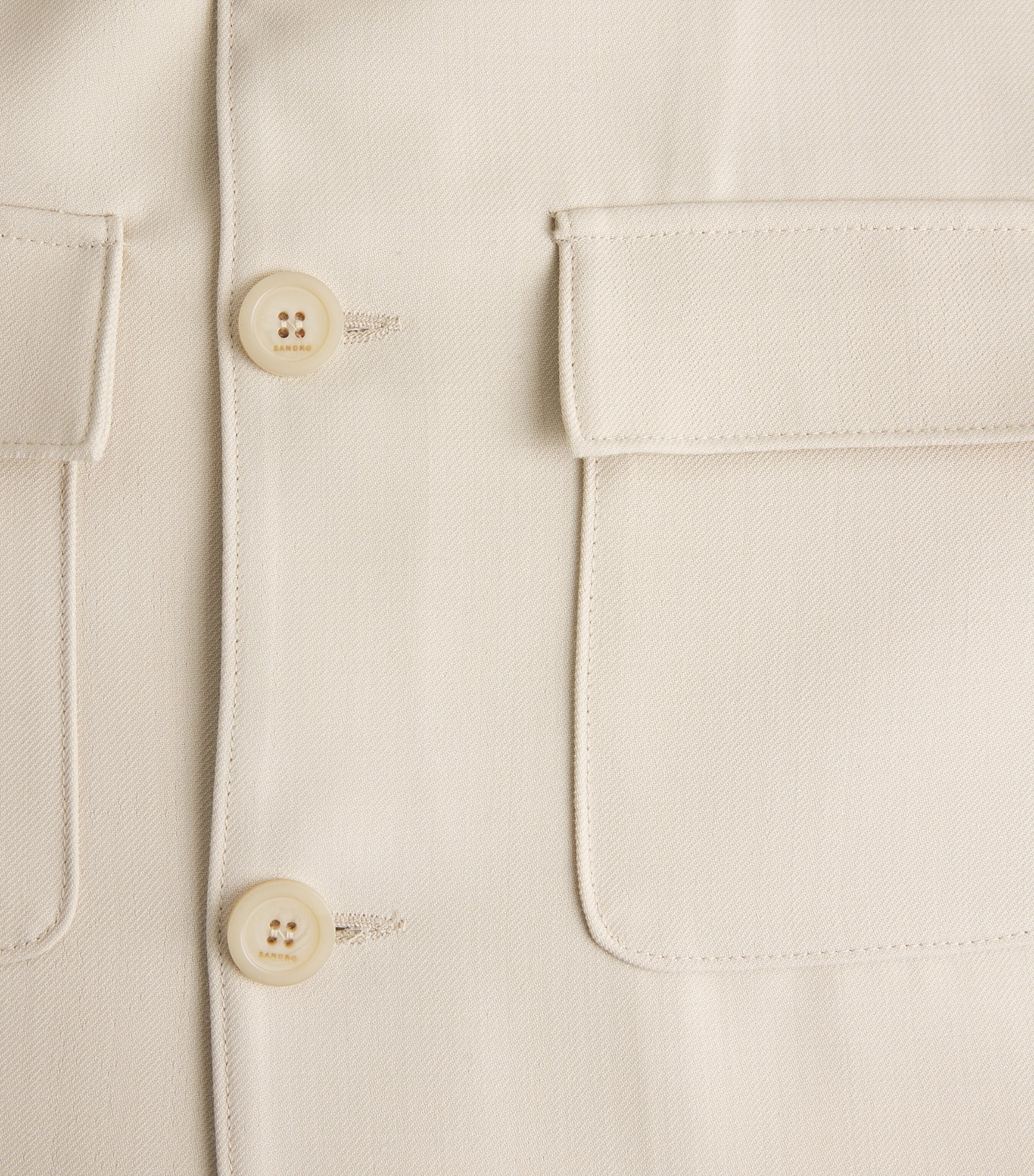 Pocket-Detail Overshirt BEIGE Image 5