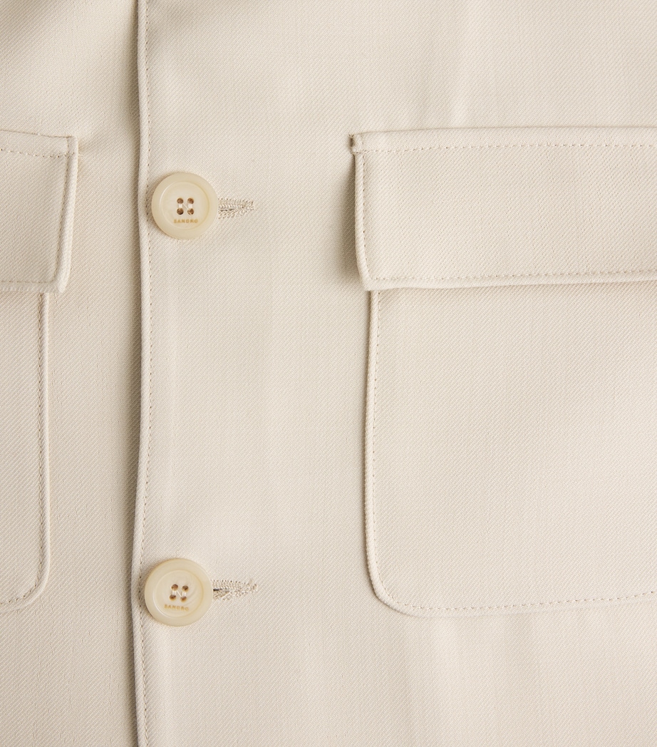 Pocket-Detail Overshirt BEIGE Image 5