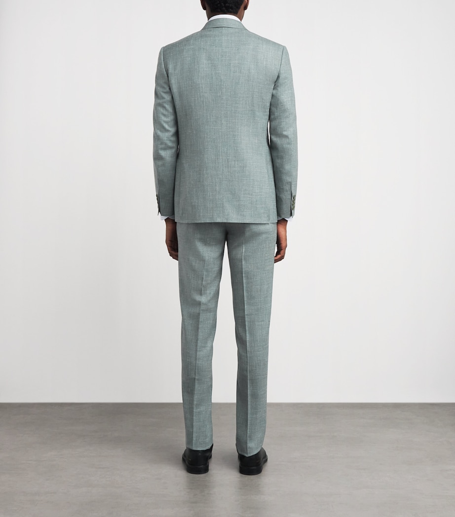 Canali Mens Wool-Silk-Linen 2-Piece Suit Image 5