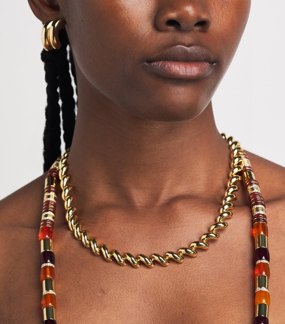 Eddie Borgo Gold-Plated Torsade Stud Earrings Gold Image 2