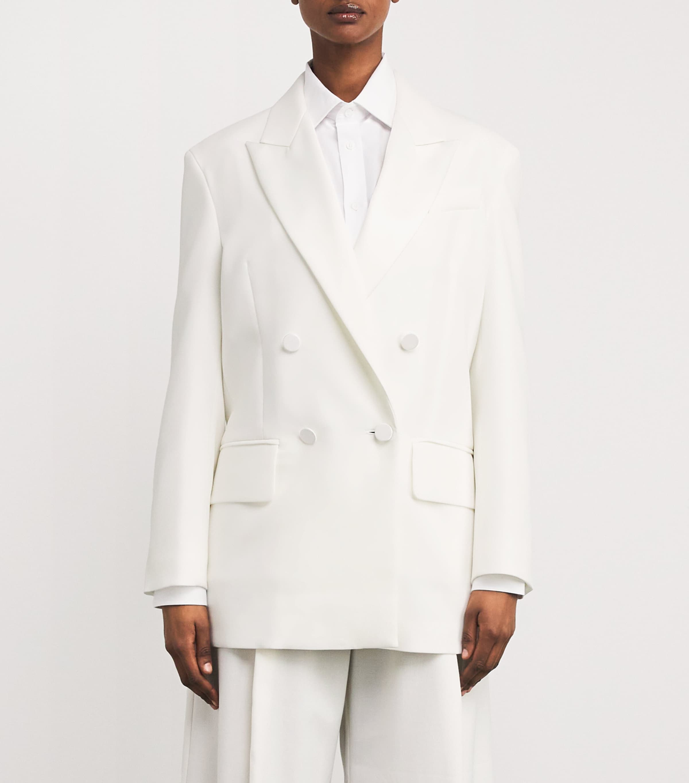 【Max Mara】DOUBLE-BREASTED BLAZER●251104115160010254001 Max Mara double-breasted Blazer | Black | FARFETCH