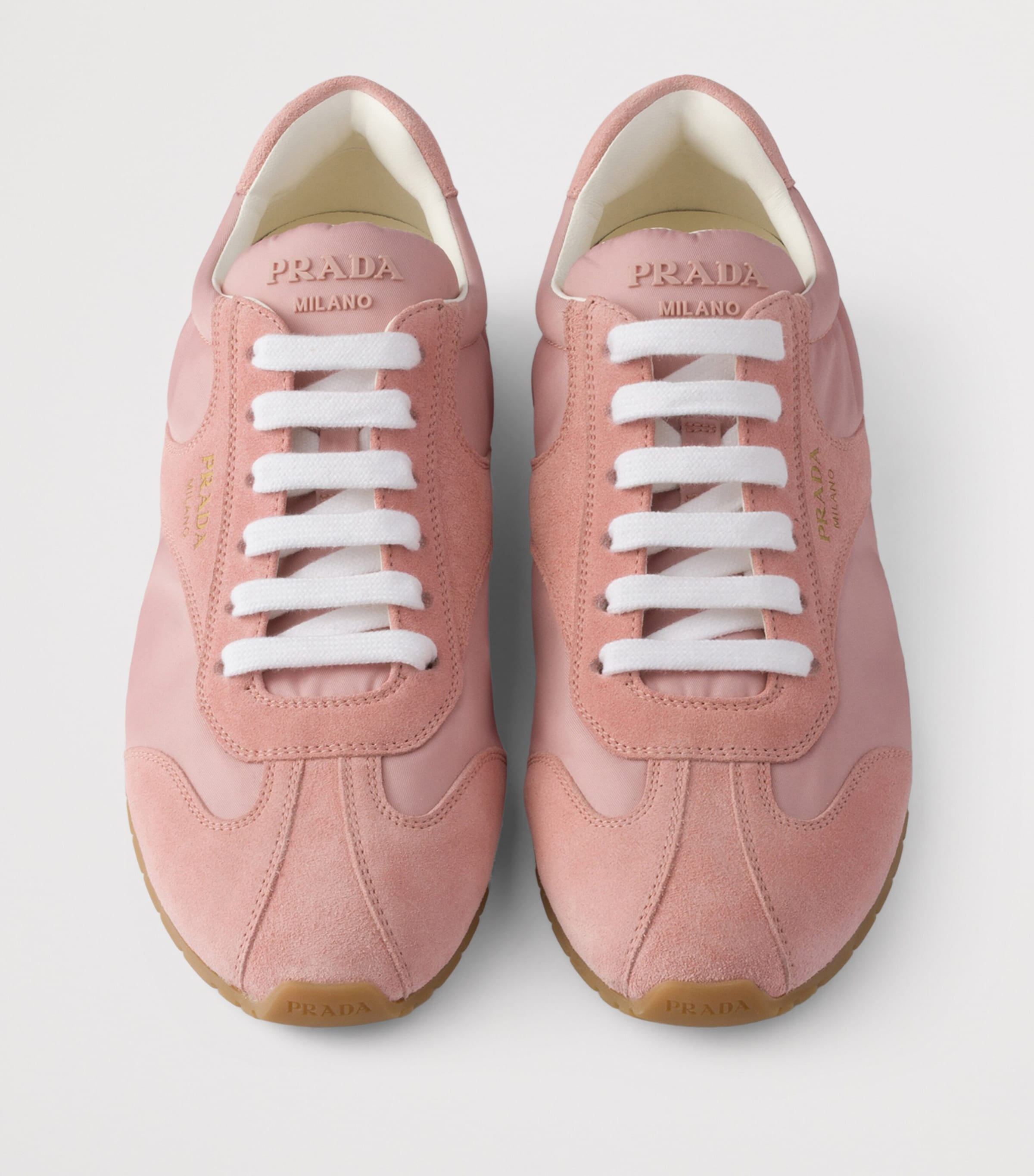 Re-Nylon and Suede Sneakers F0924 Image 3