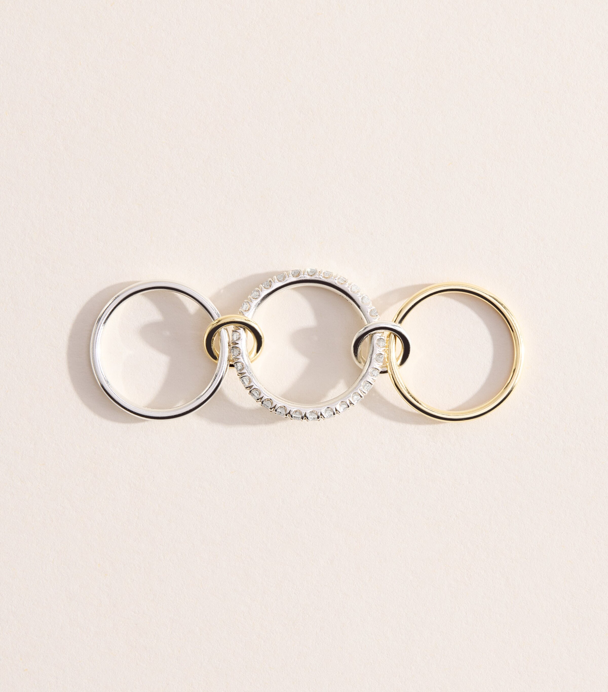 Spinelli Kilcollin Sterling Silver, Yellow Gold and Diamond Cassia Ring Sterling Silver Image 3