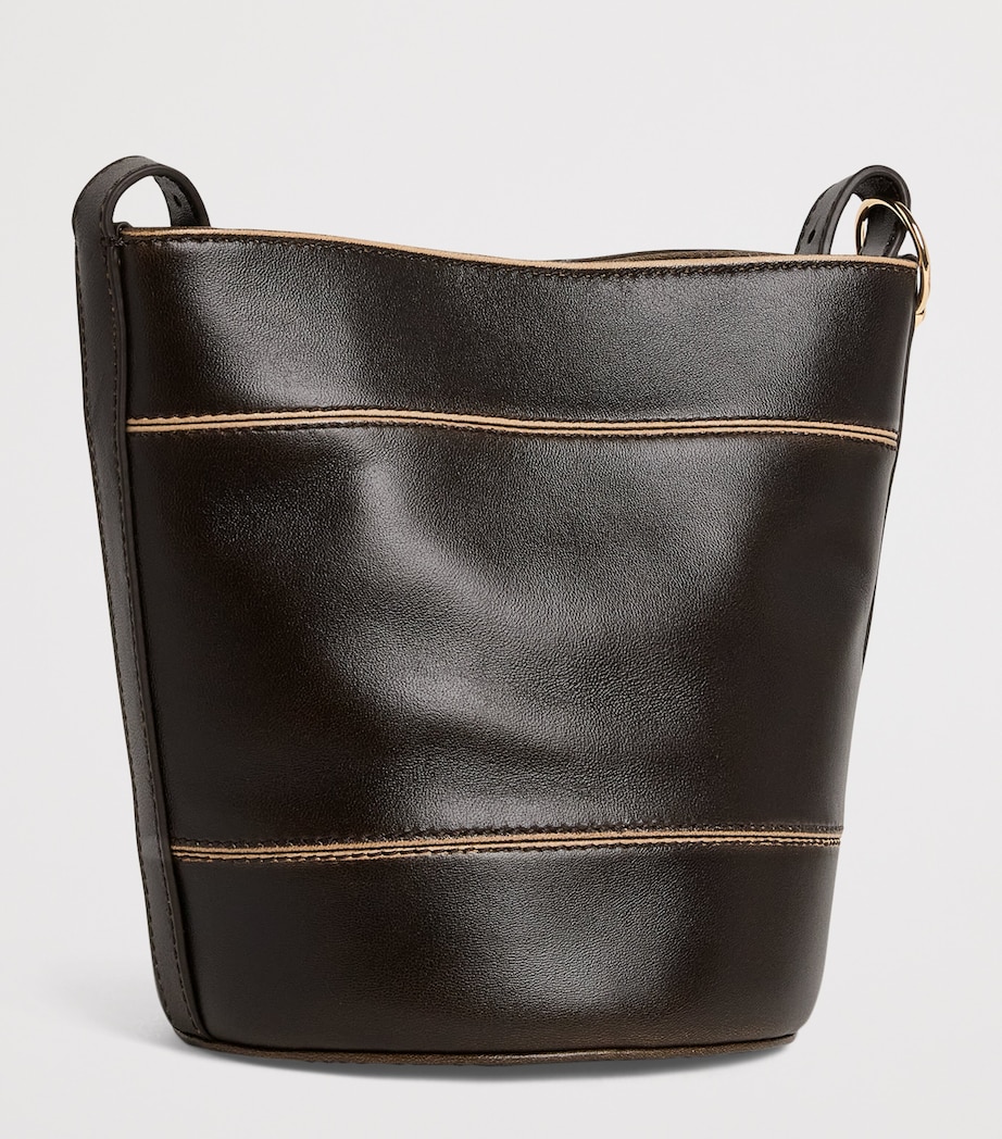 Leather Solveig Tote Bag BROWN Image 3