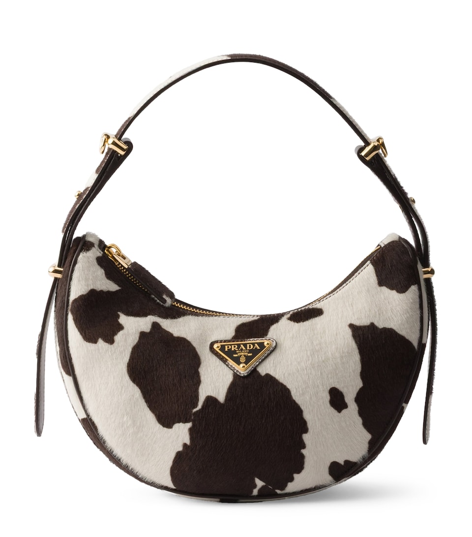 Prada Mini Leather Arqué Shoulder Bag