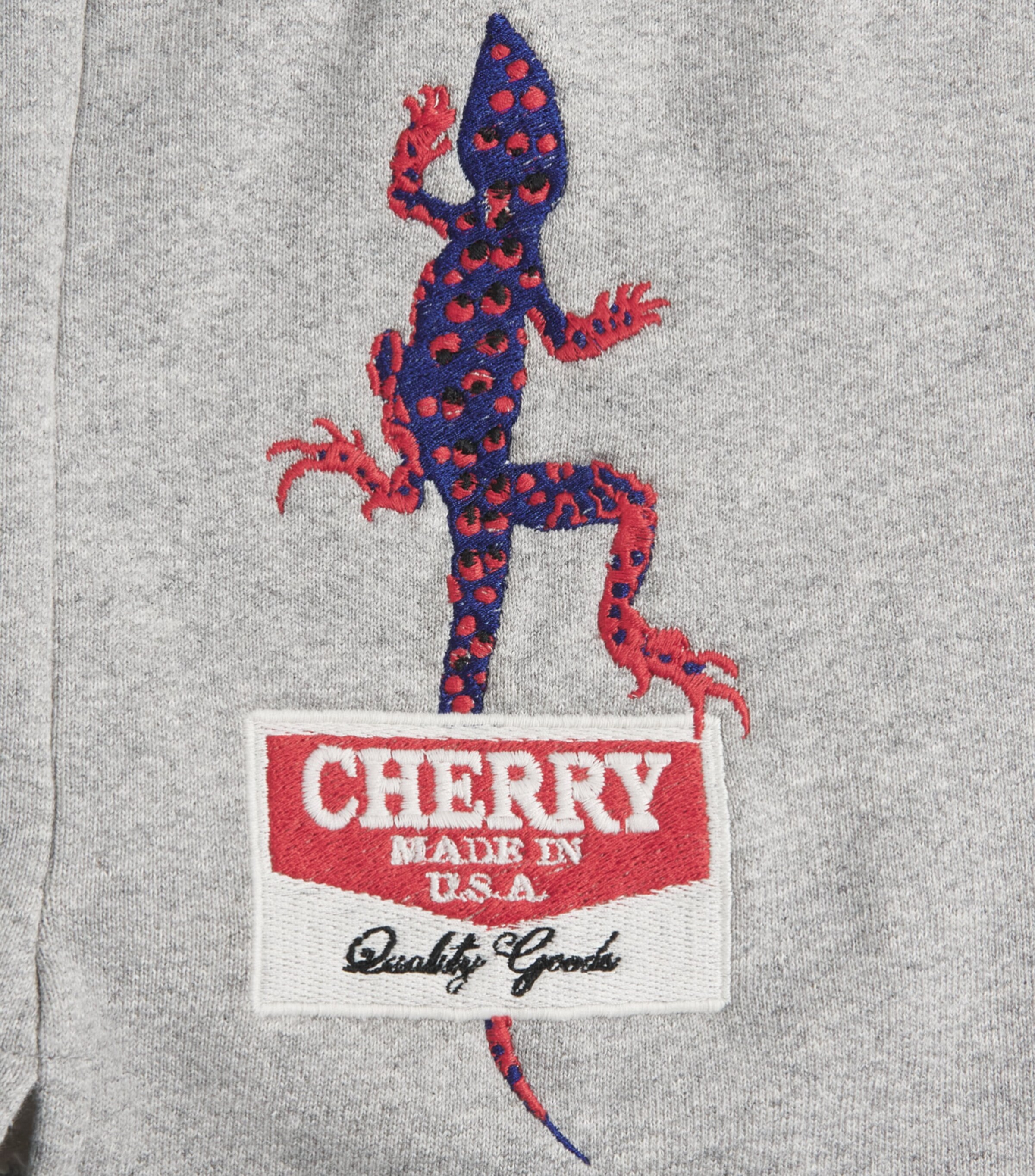 Cherry Los Angeles Mens Gecko Sweatshorts Heather Grey Image 6