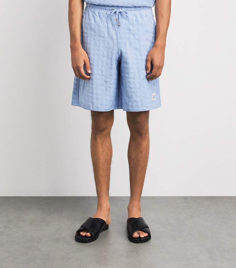 AMIRI Mens MA Quad Shorts Skyline Blue Image 4