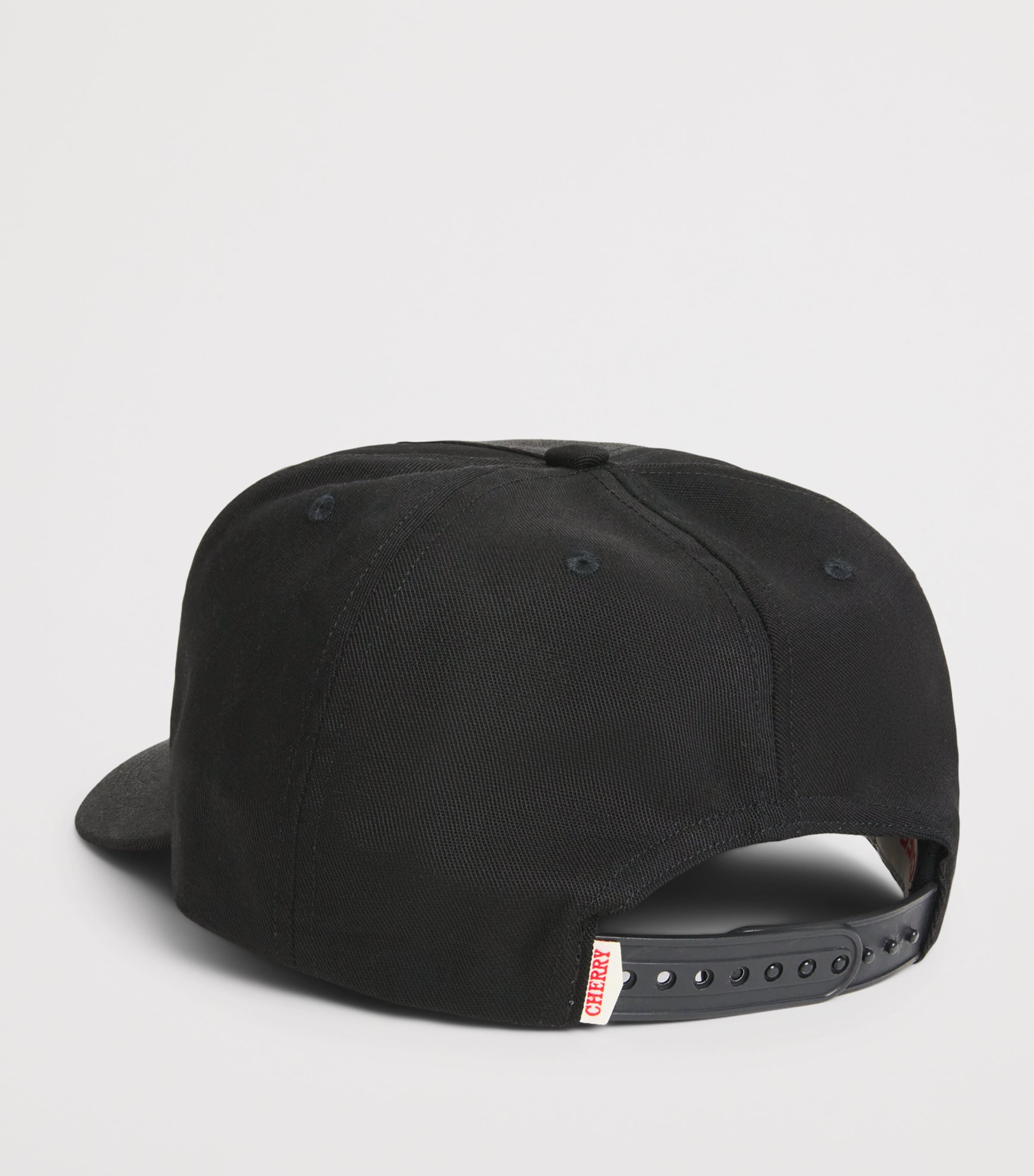 Cherry Los Angeles Embroidered Logo Cap Black Image 3