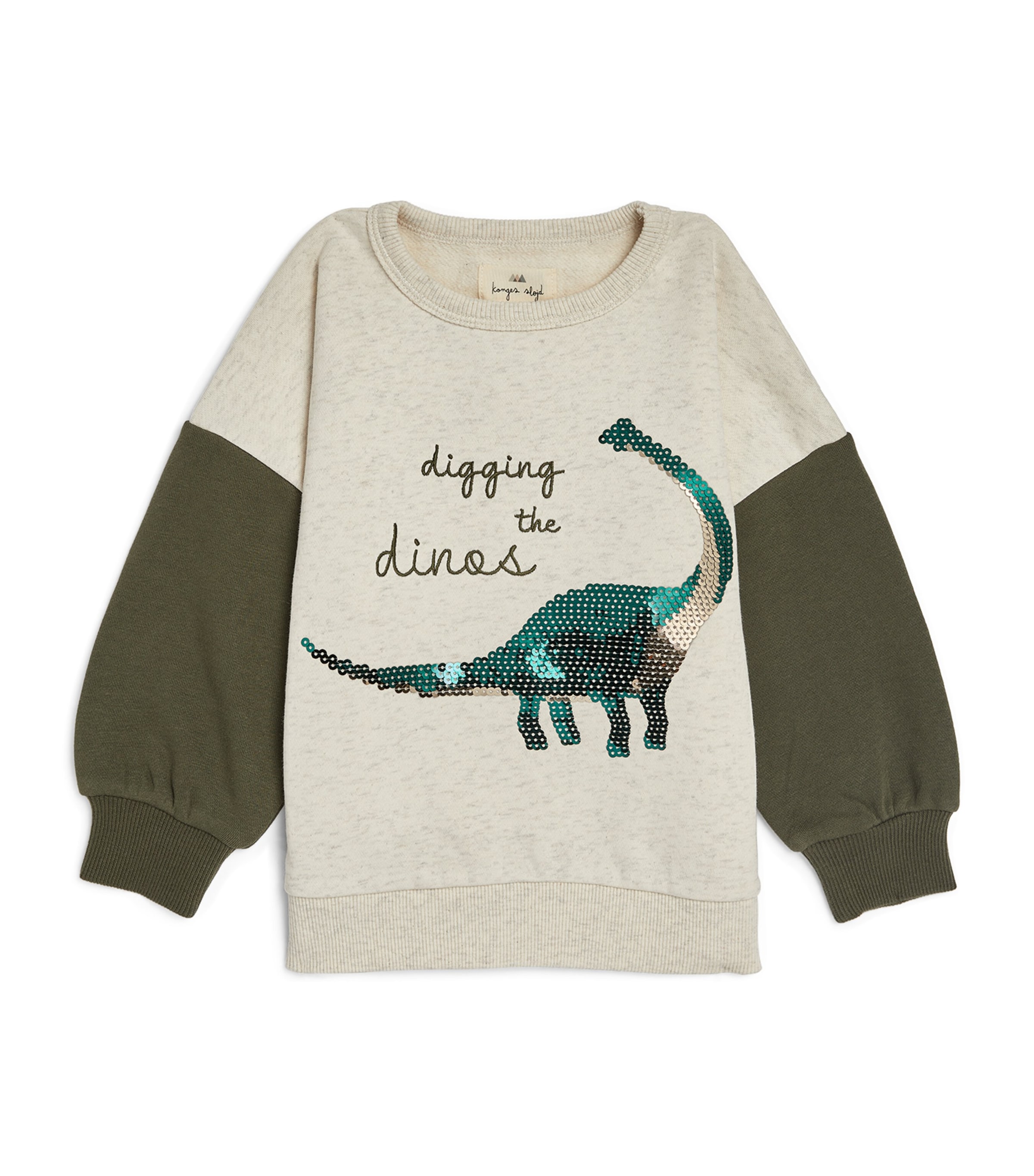 KONGES SLOJD ORGANIC COTTON SEQUIN-EMBELLISHED SWEATSHIRT 