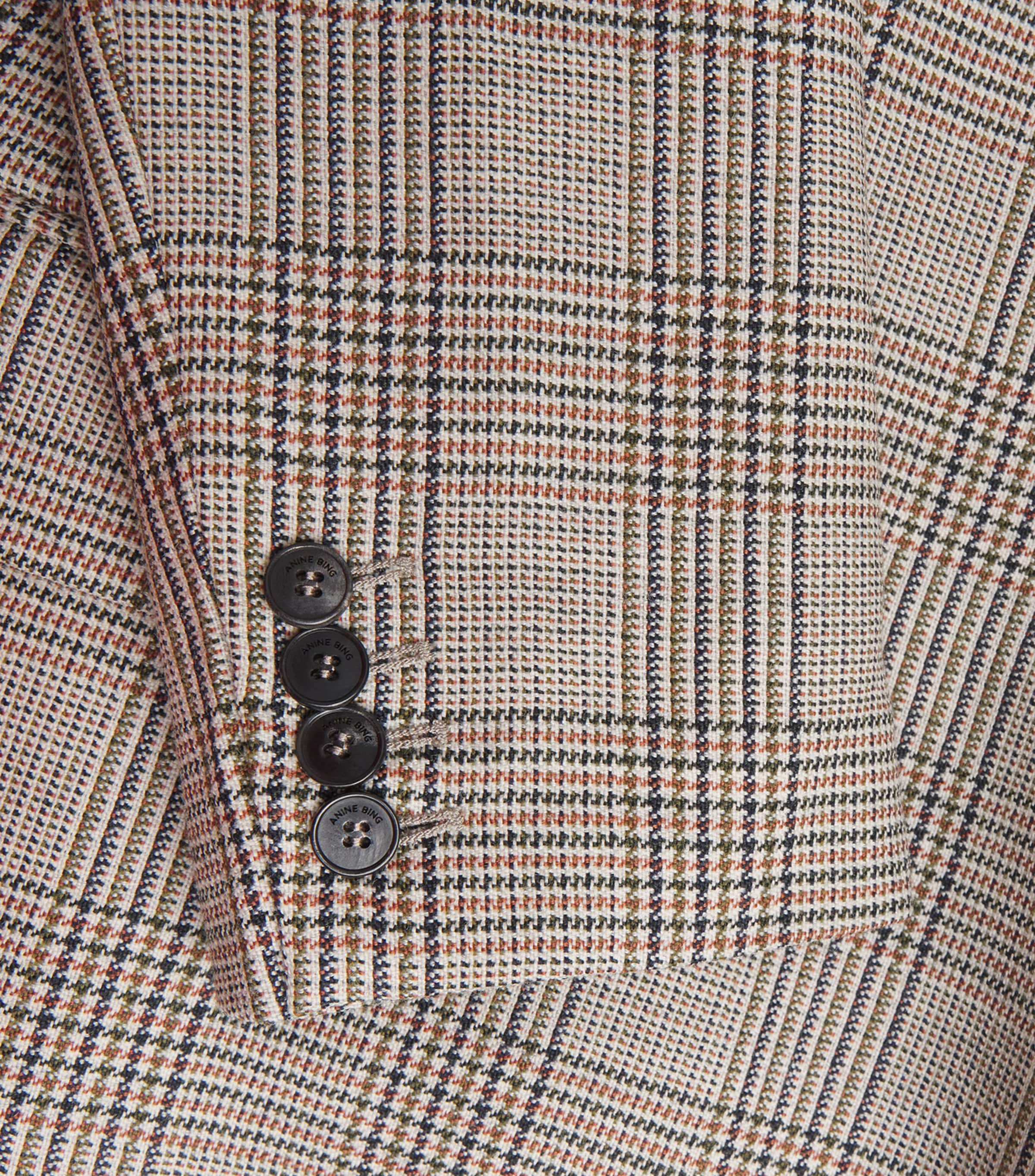 Wool Aretha Blazer  BROWN PLAID Image 5