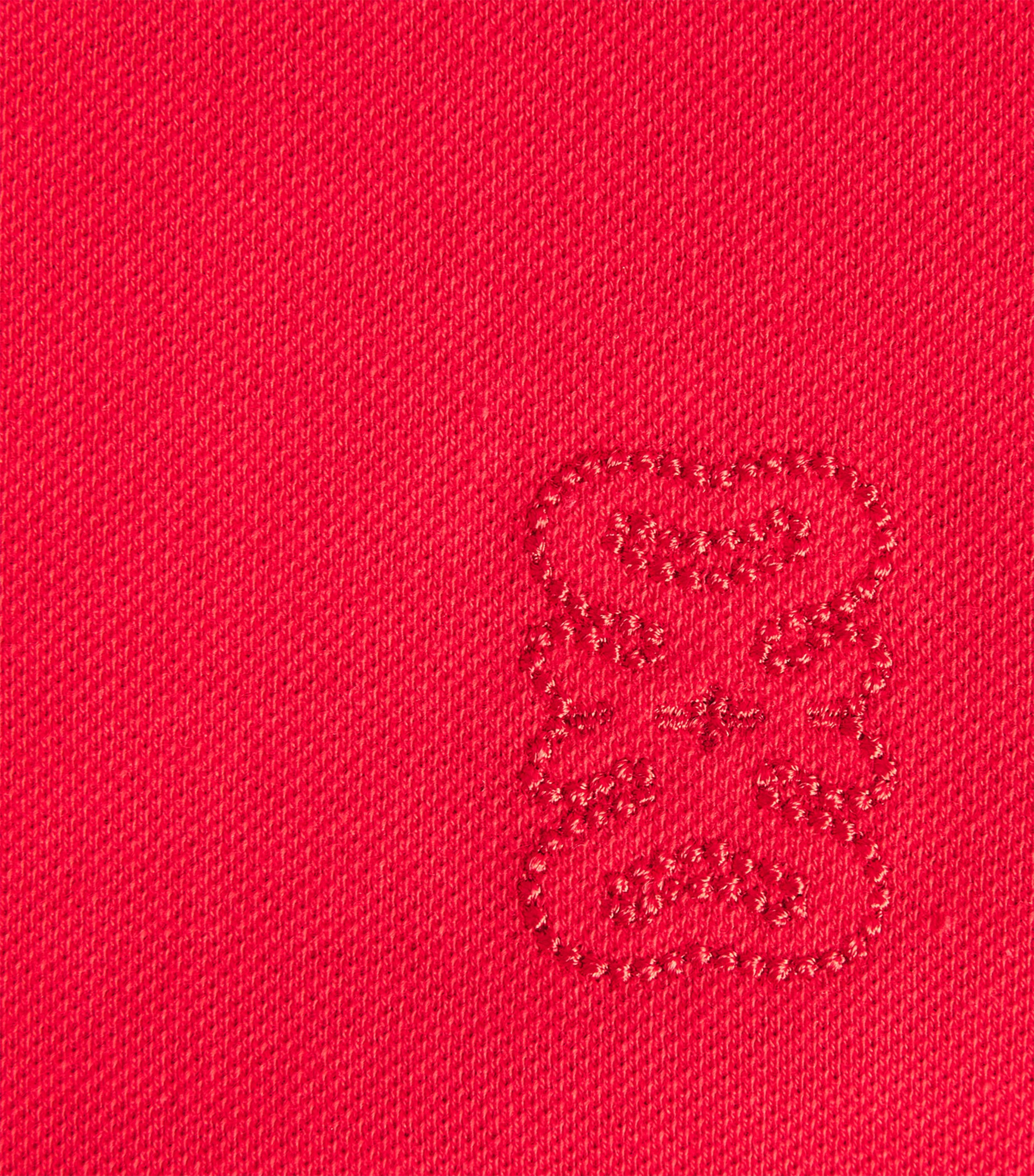 Sandro Paris Womens Cotton Polo Shirt Red Image 6