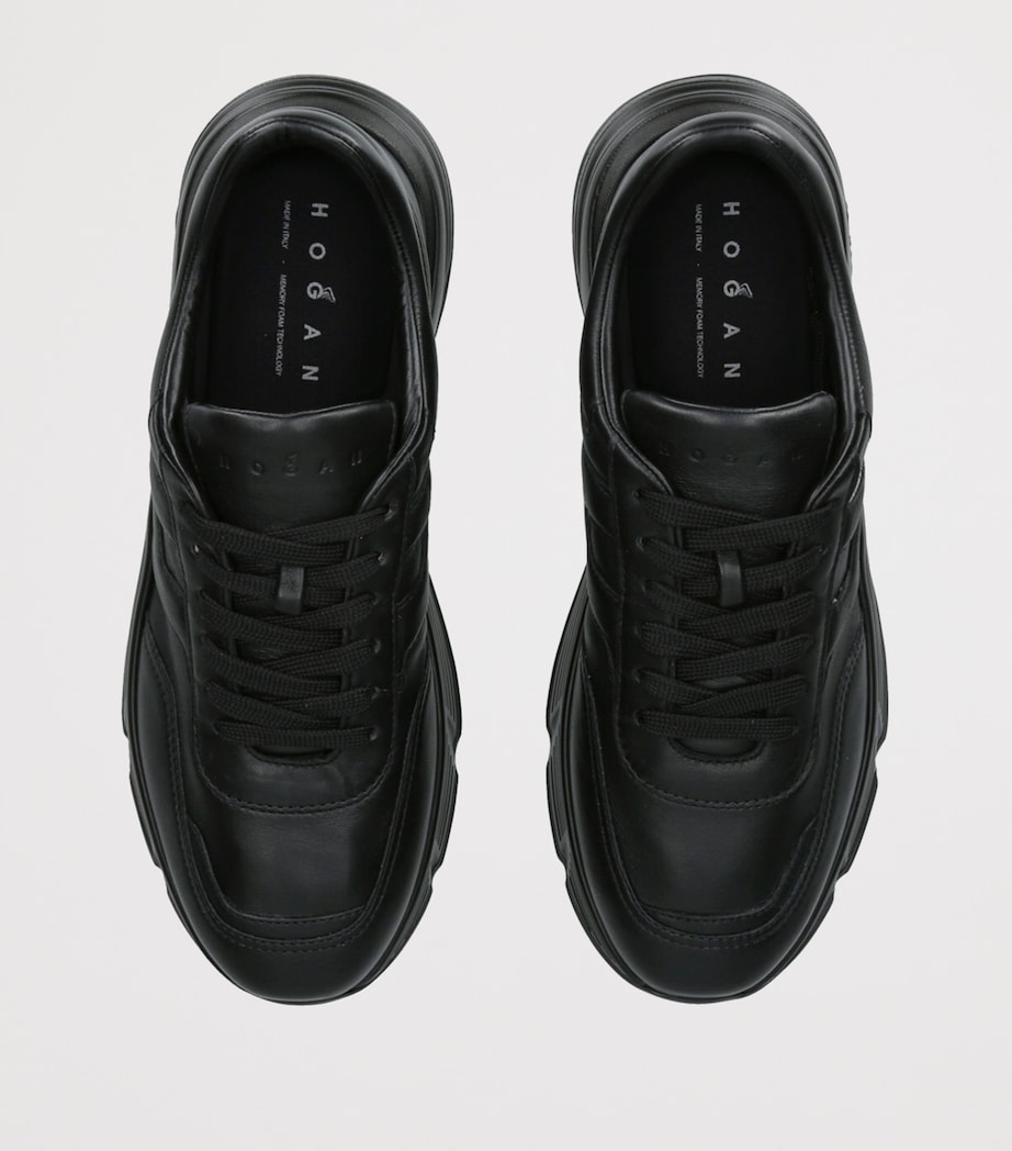 Leather Hyperlight Sneakers BLACK Image 4