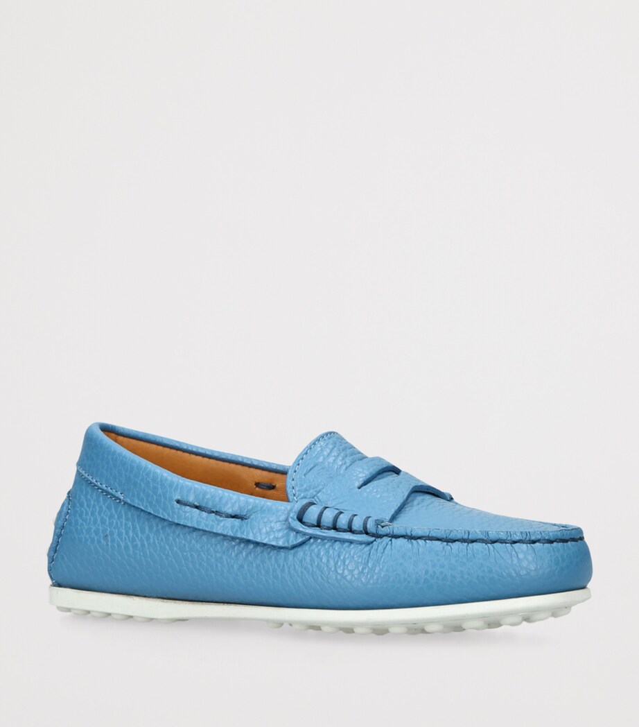 Leather Gommini Loafers BLUE Image 3
