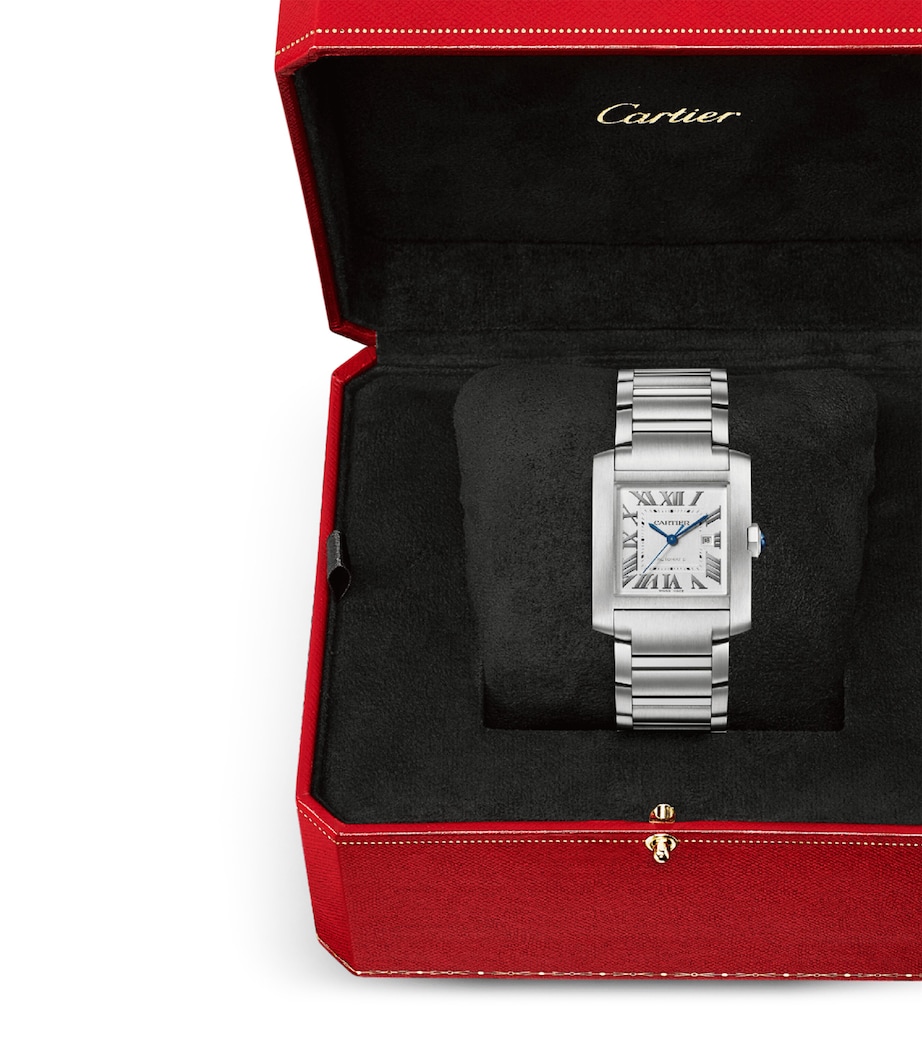 Large Steel Tank Française Watch 30.5mm SILVER Image 8