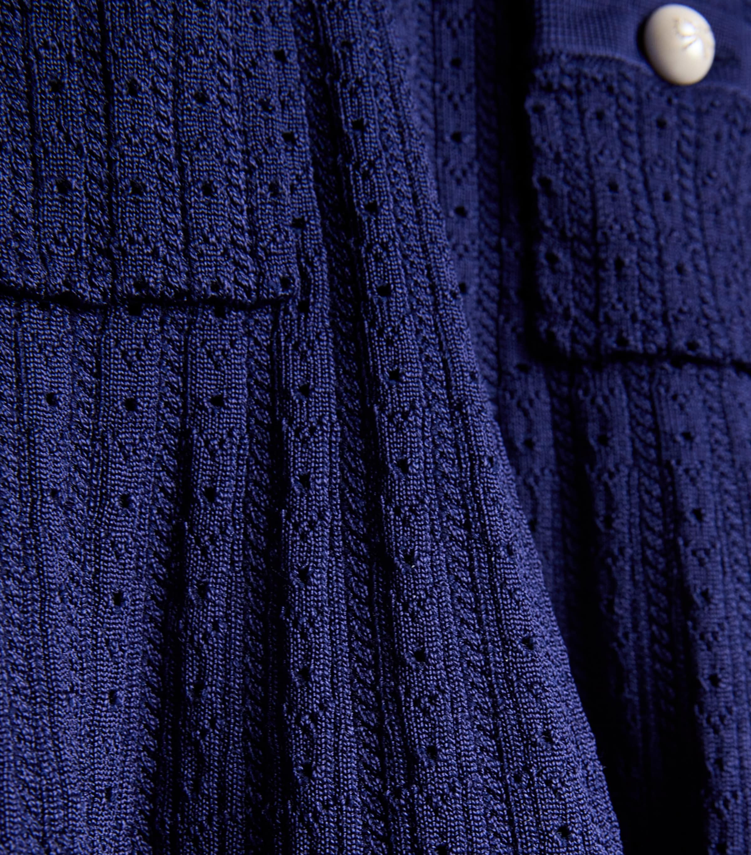Pointelle Knitted Dress (3-12 Years) BLUE Image 3