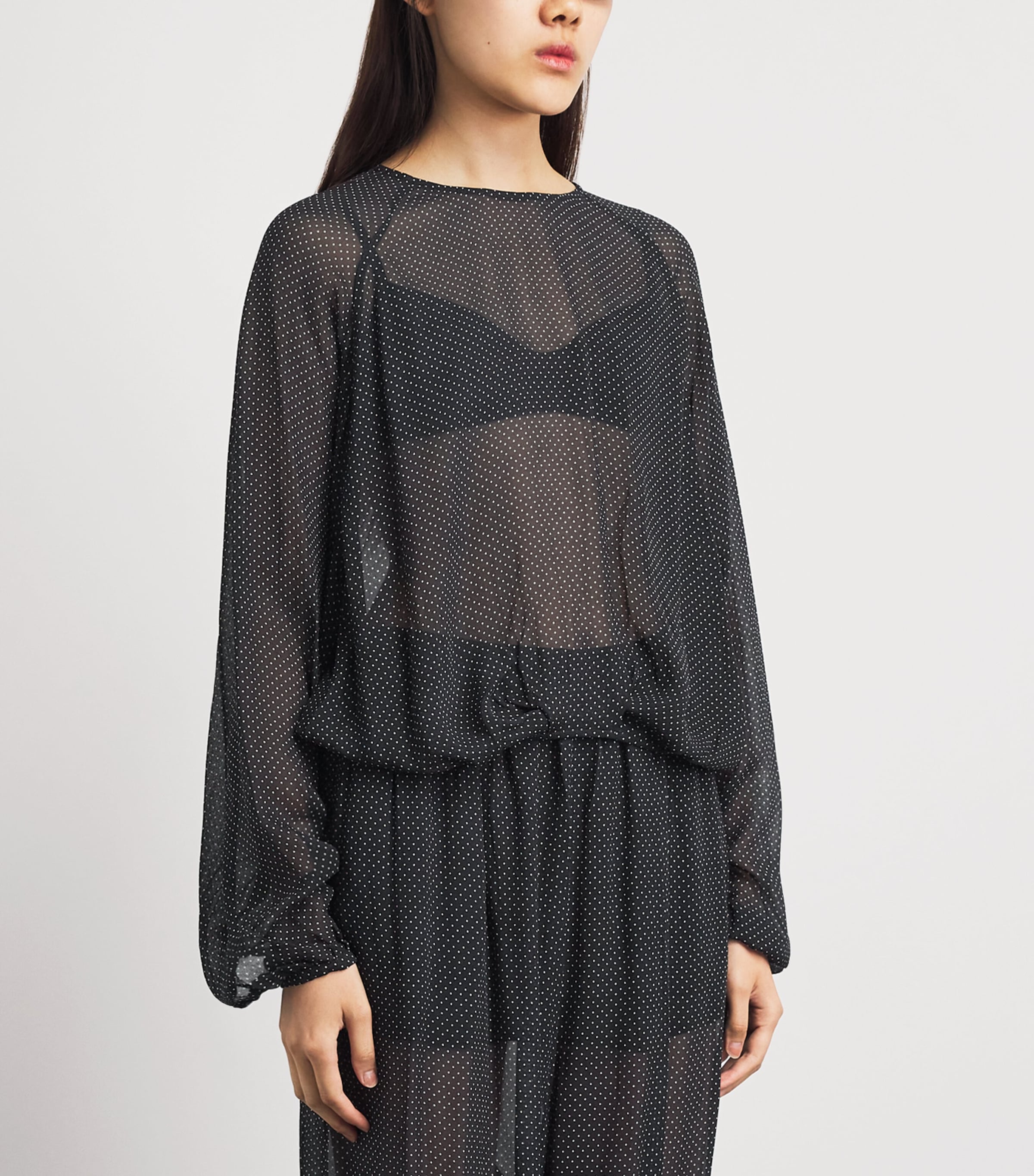 Herskind Womens Sheer Polka Dot Caterina Blouse Polka Image 4