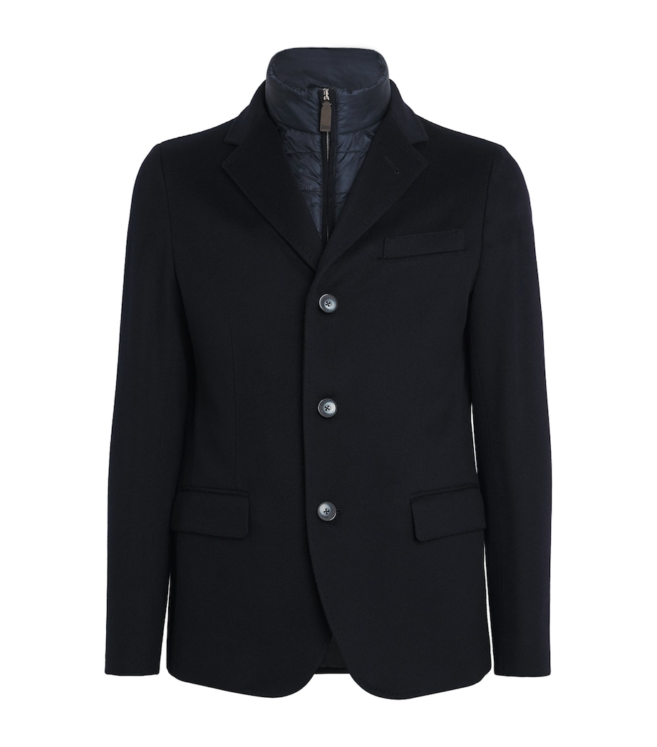Cashmere Insert-Detail Blazer 9290 DARK NAVY Image 1