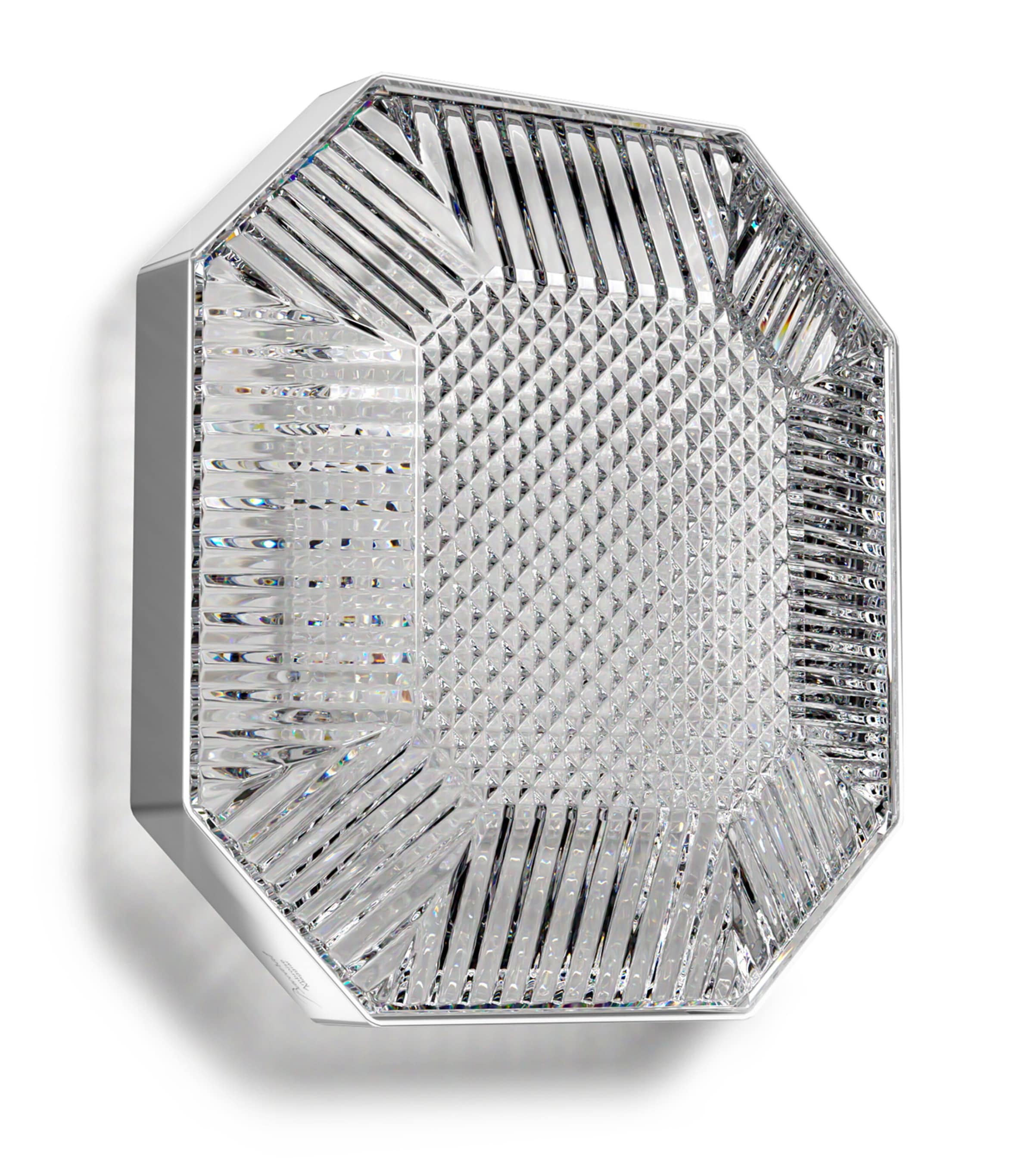 Baccarat Crystal Octogone Wall Lamp Clear Image 3