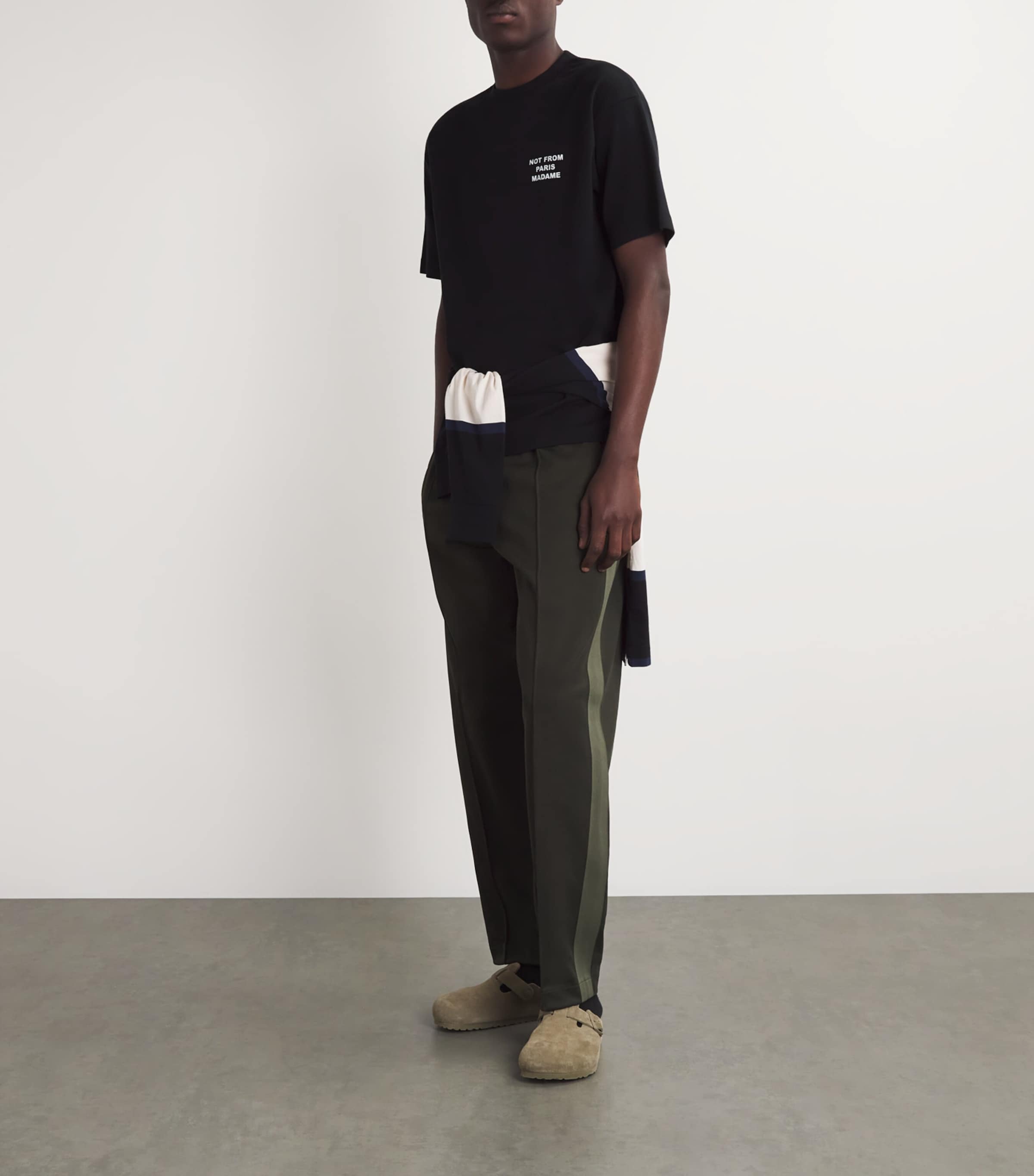 Cotton Slogan T-Shirt BLACK Image 2