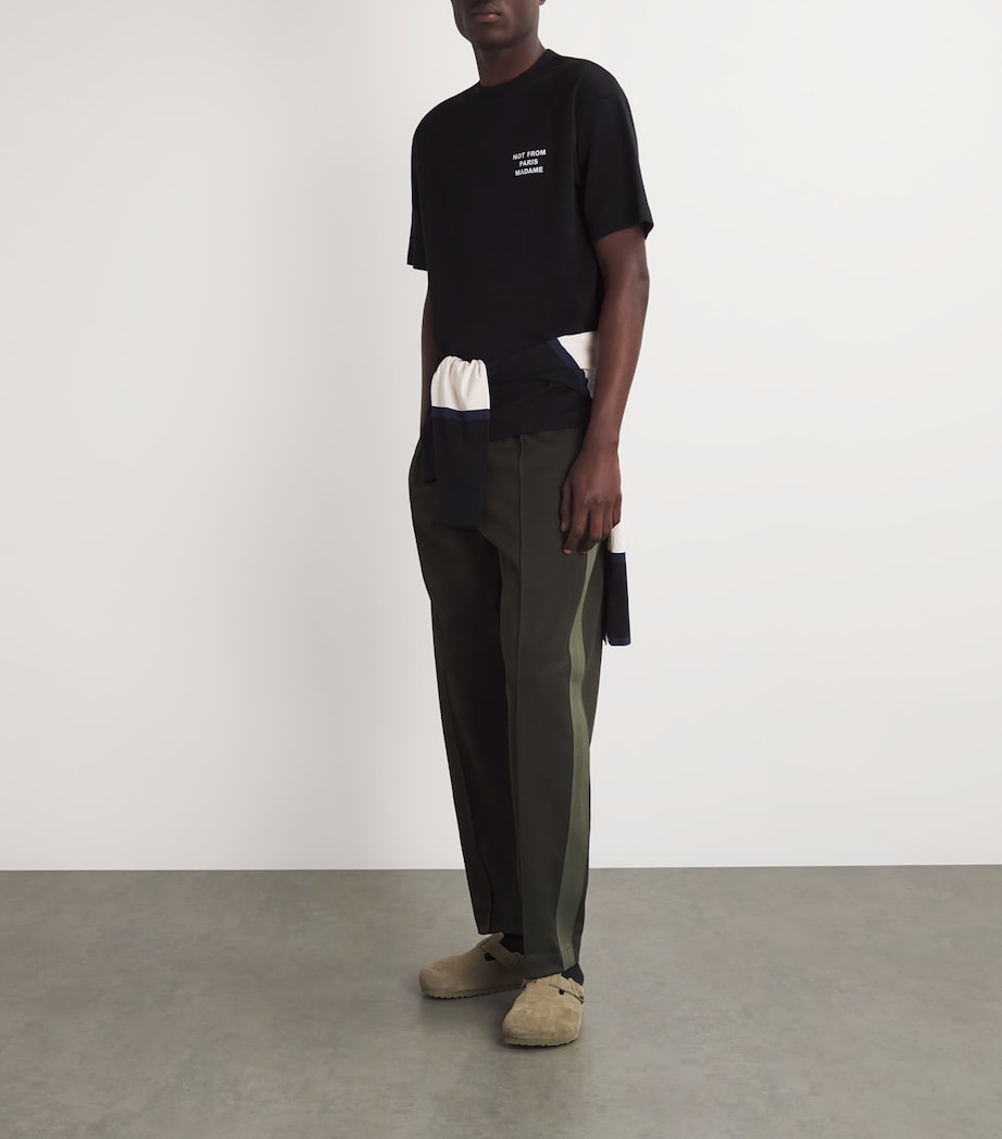 Cotton Slogan T-Shirt BLACK Image 2