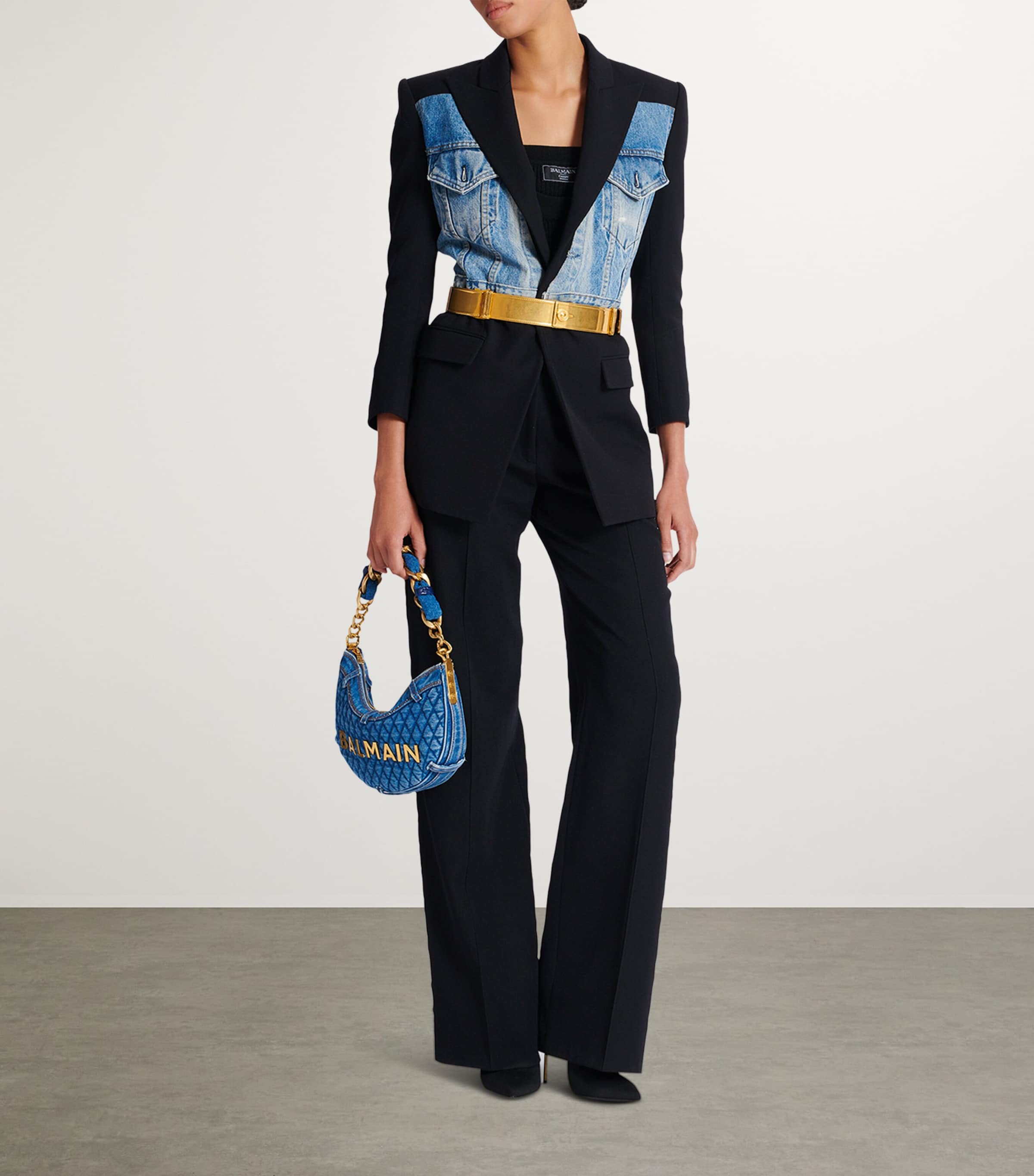 Wool Grain De Poudre Trousers 0PA NOIR Image 6