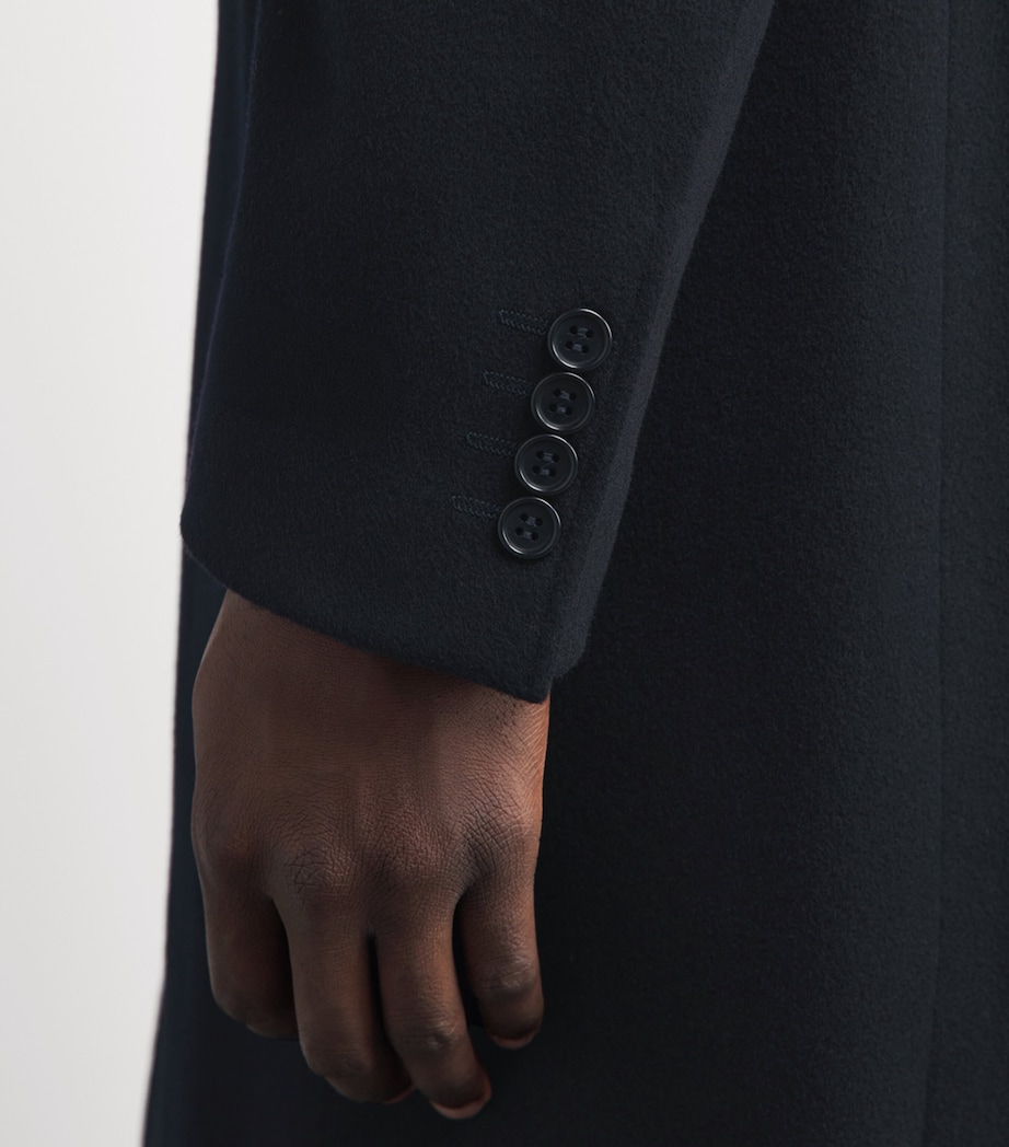 Canali Mens Wool-Cashmere Coat Image 3