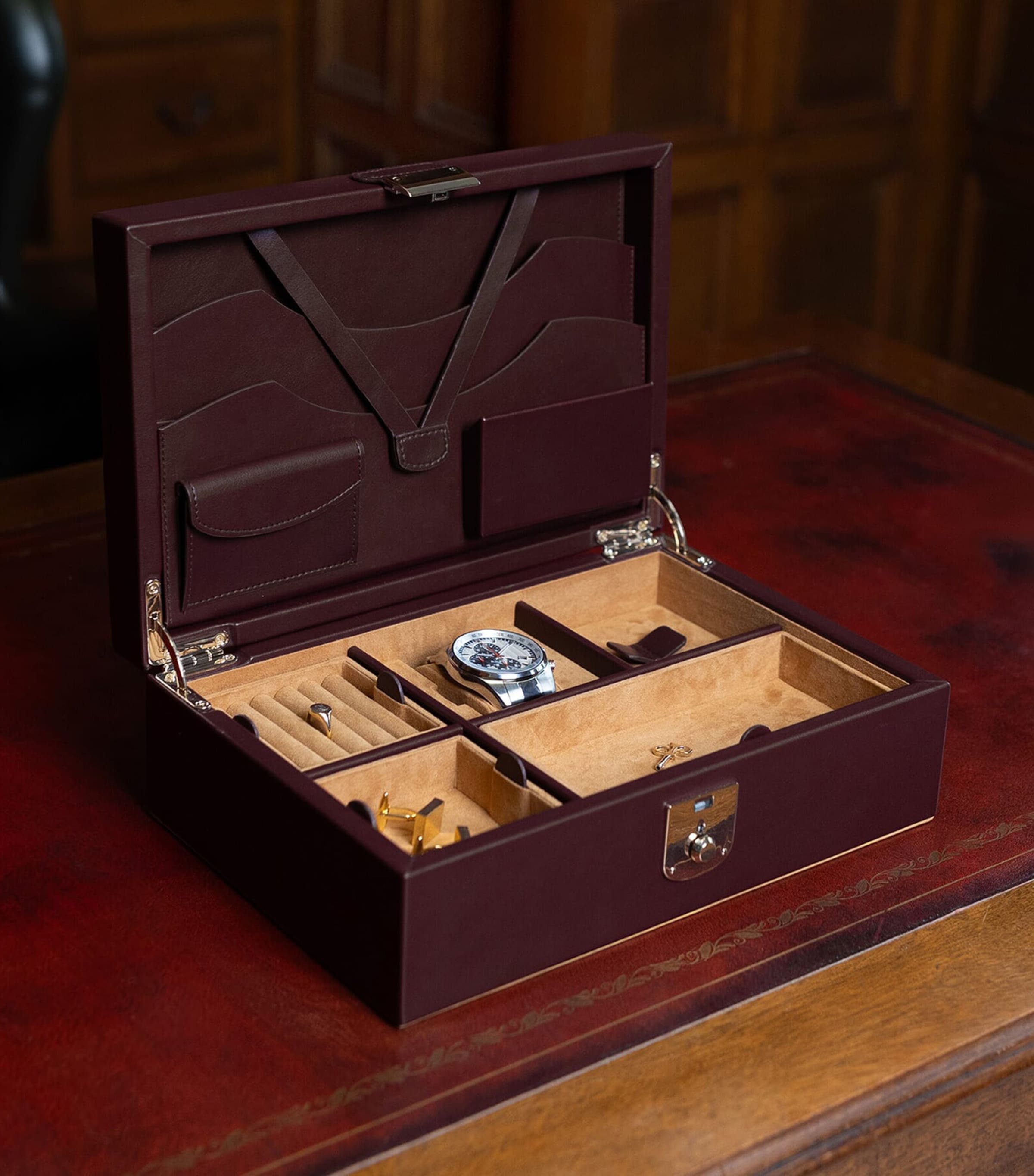 WOLF Philipp Watch and Jewellery Lifestyle Box Chestnut Image 10