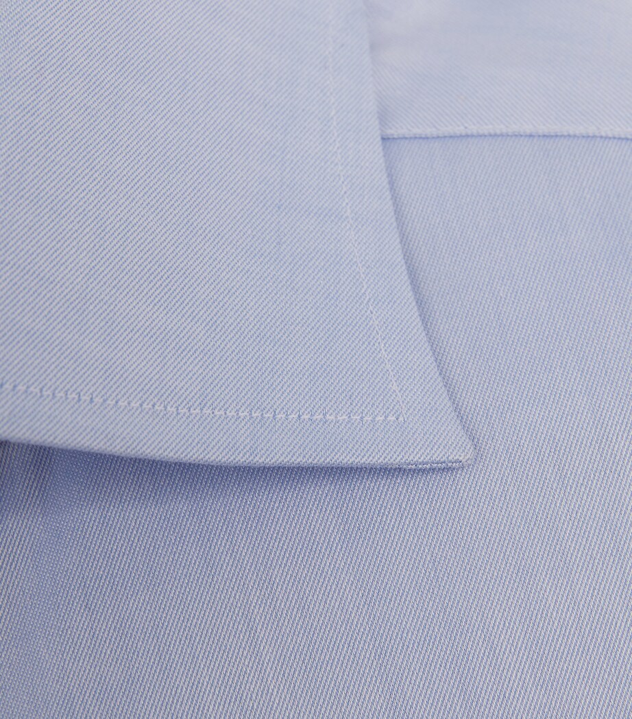Signature Twill Contemporary Fit Shirt BLUE Image 9