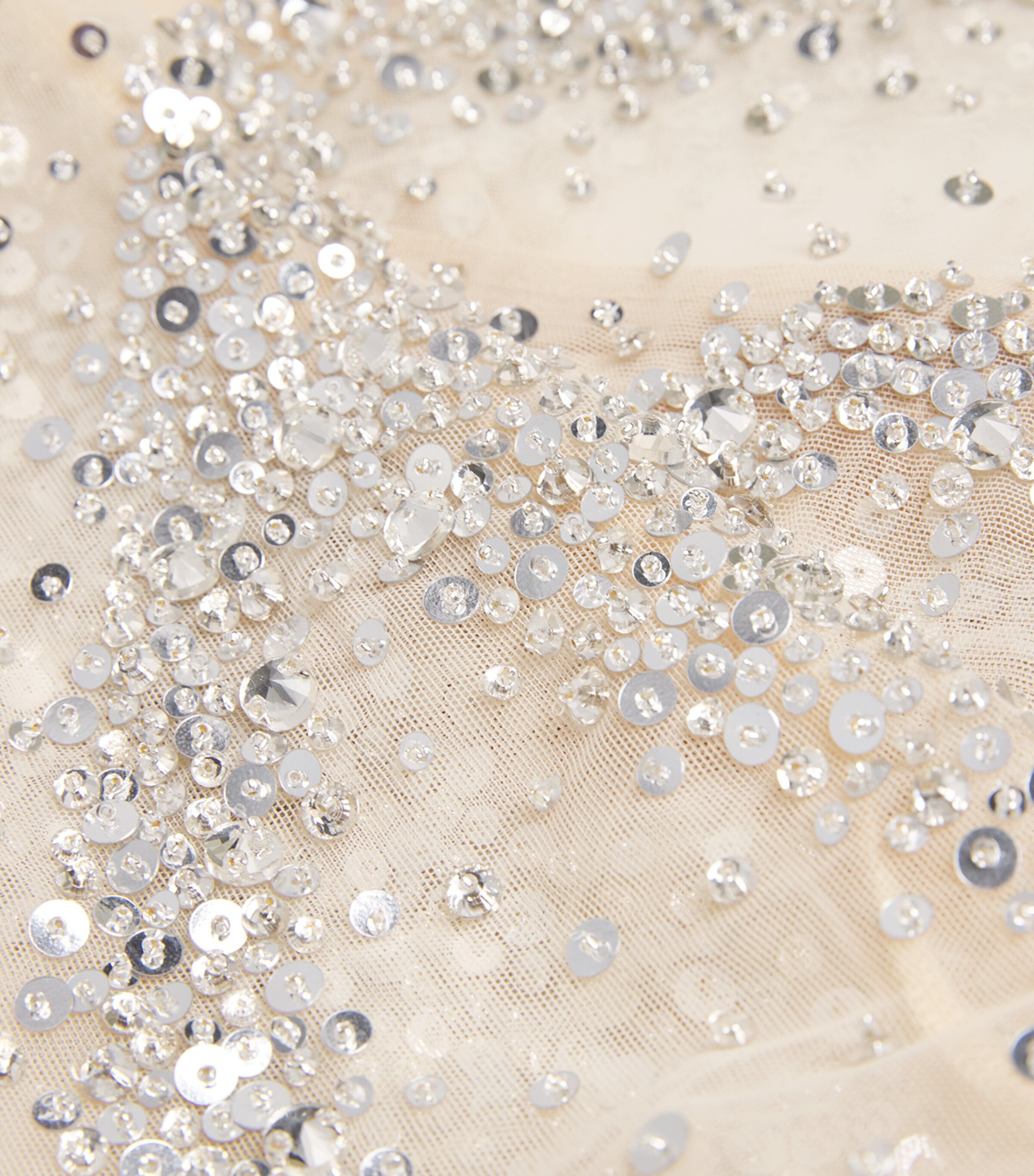 Rhinestone Swirl Bodysuit 121 ECRU Image 5