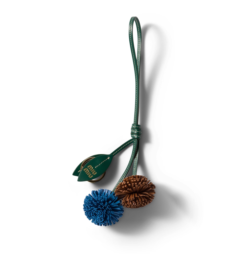 Calfskin Dandilion Keyring F04P4 Image 1