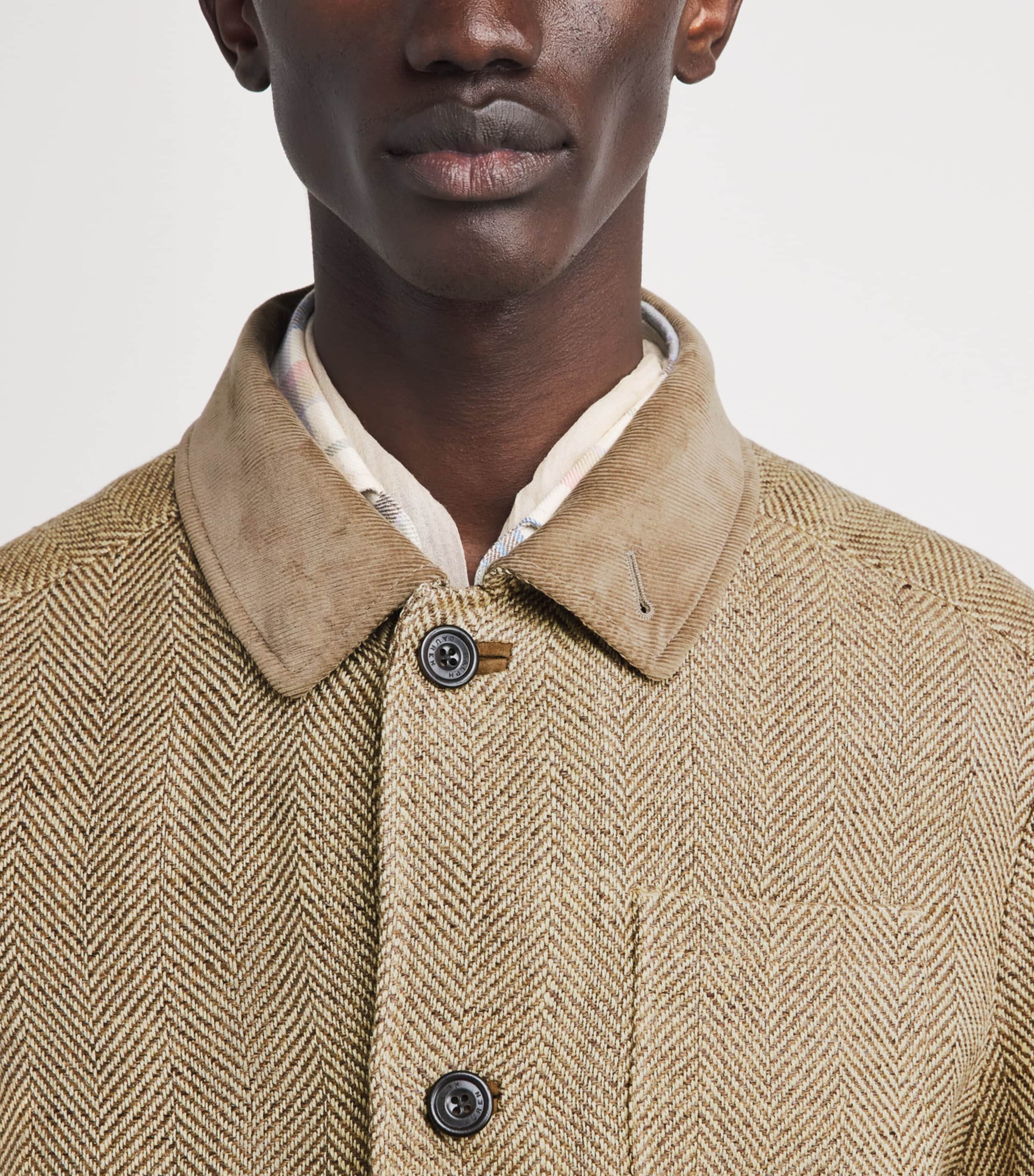 Ralph Lauren Purple Label Mens Linen Field Jacket Brown Image 3