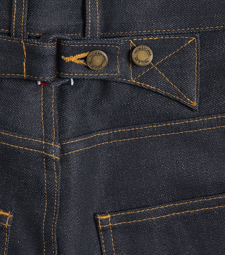 Thom Browne Mens Selvedge Denim Straight Jeans Navy Image 6