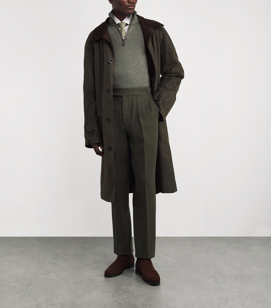 Wool-Blend Technical Tweed Sporting Trousers ALUM Image 2