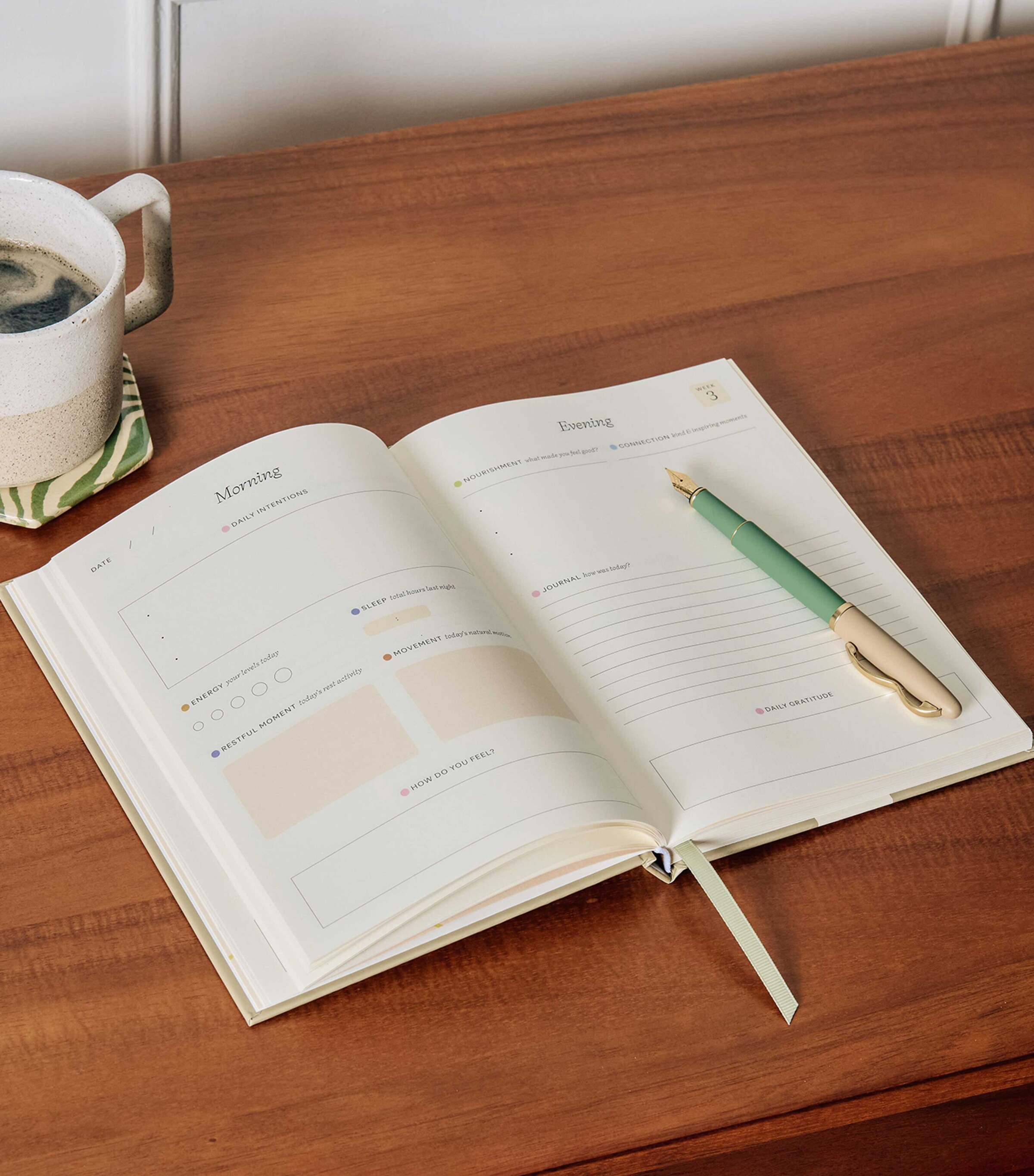 Papier Quilted Daydream Wellness Journal Beige Image 6