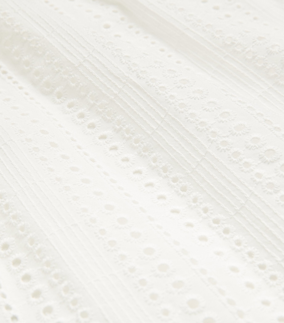 Weekend Max Mara Womens Broderie Anglaise Top White Image 5