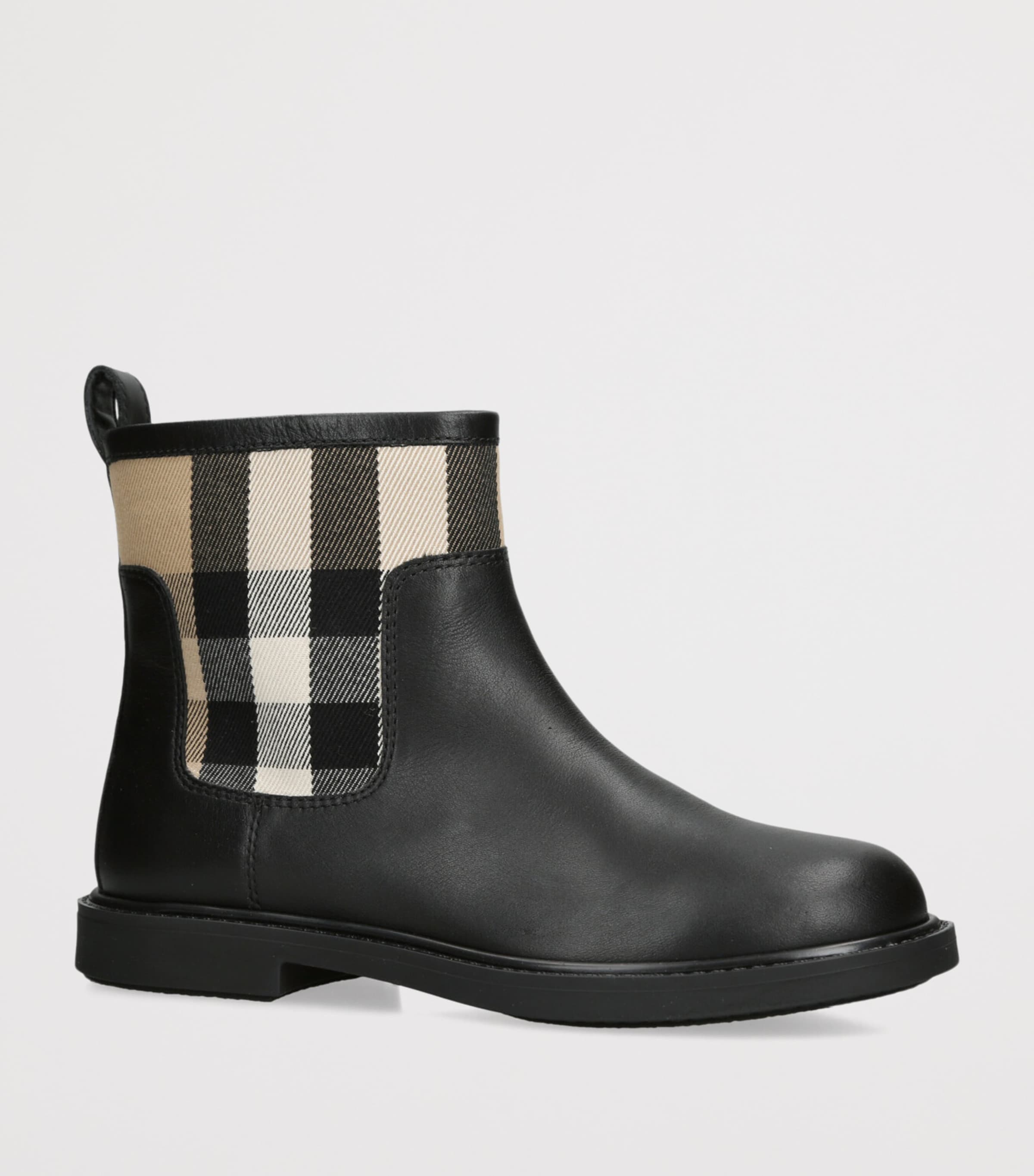 Leather Sidney Ankle Boots BLACK/COMB Image 3