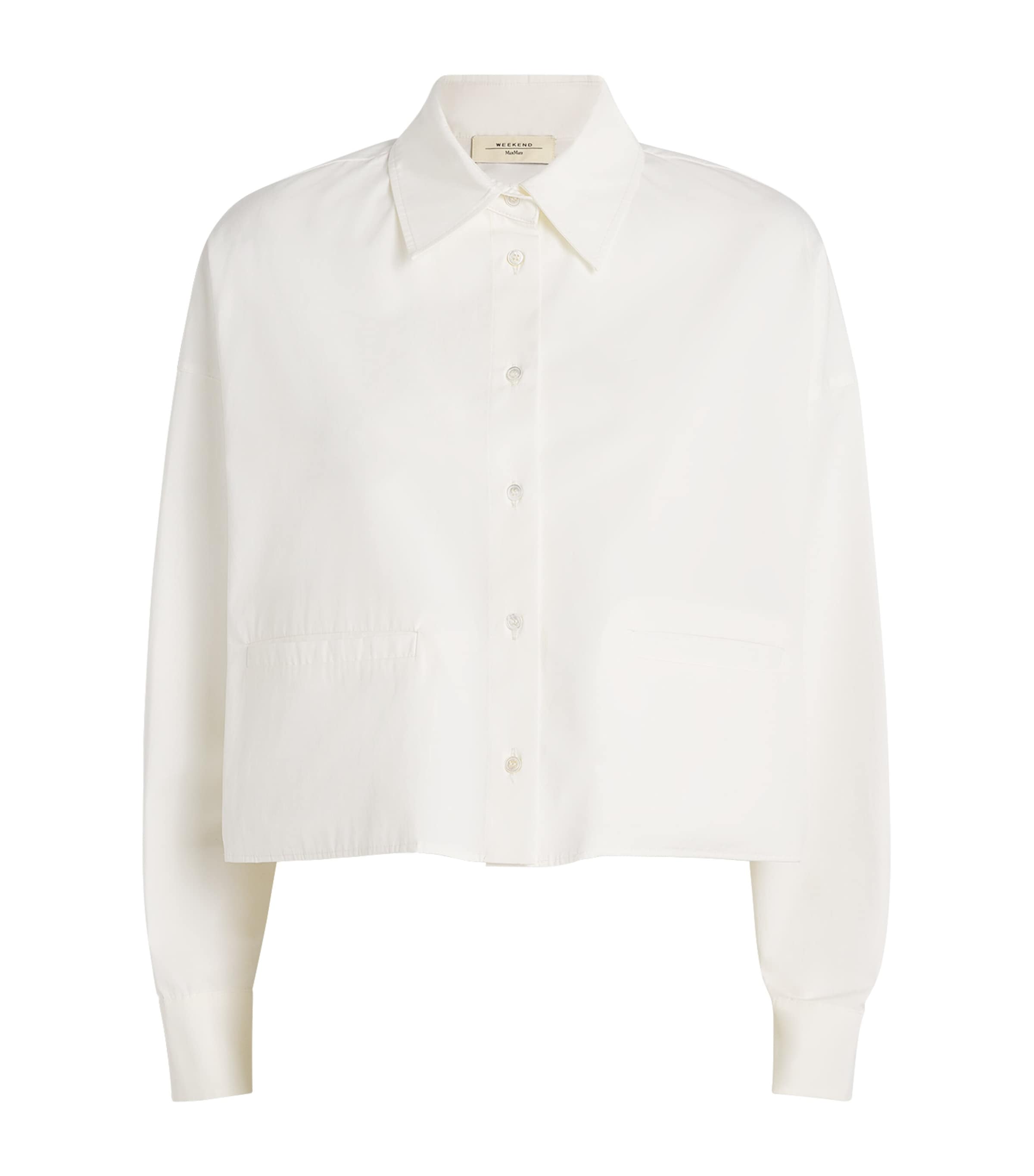 Weekend Max Mara Cotton Poplin Cropped Shirt