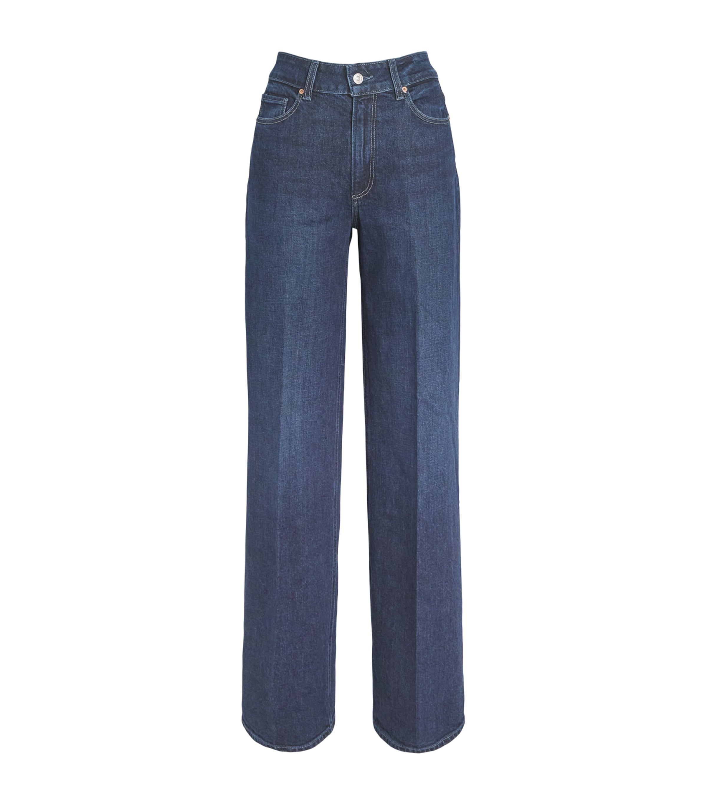 Paige Sasha High-rise Straight Jeans In Blue