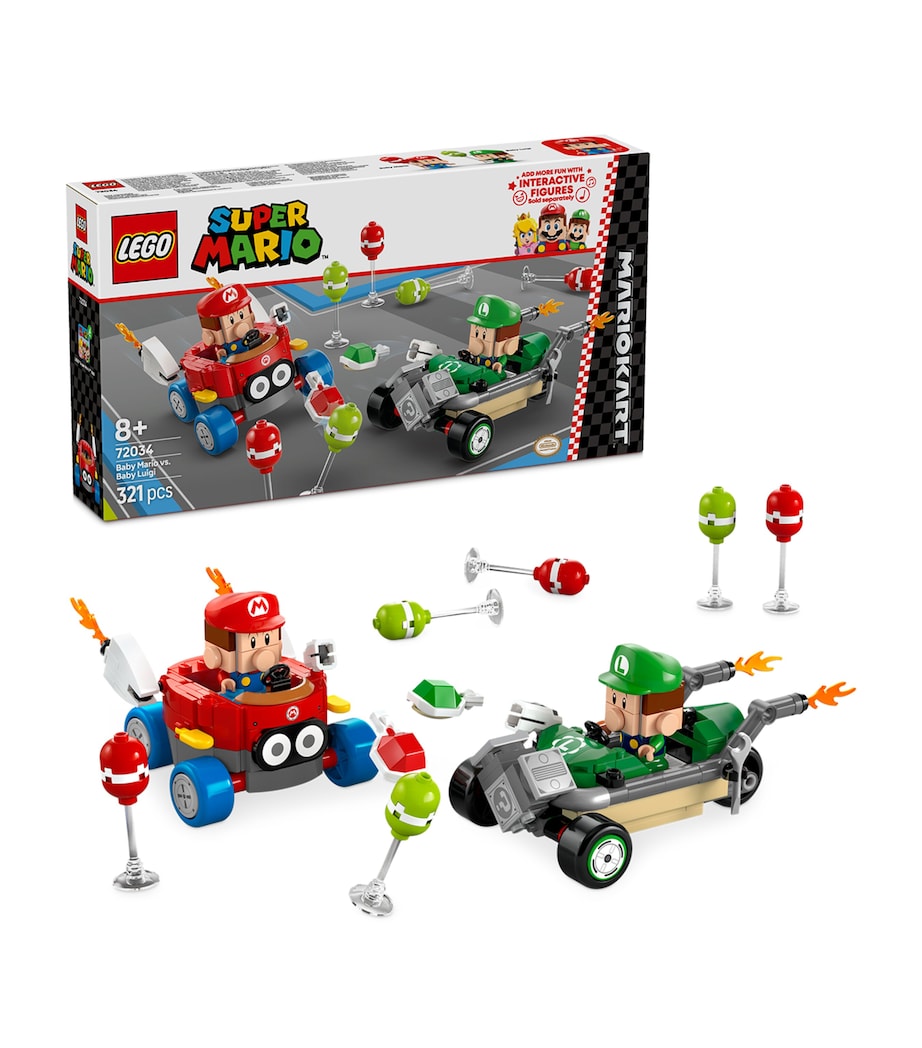 Lego Mario Kart Baby Mario vs. Baby Luigi Set 72034 Image 2