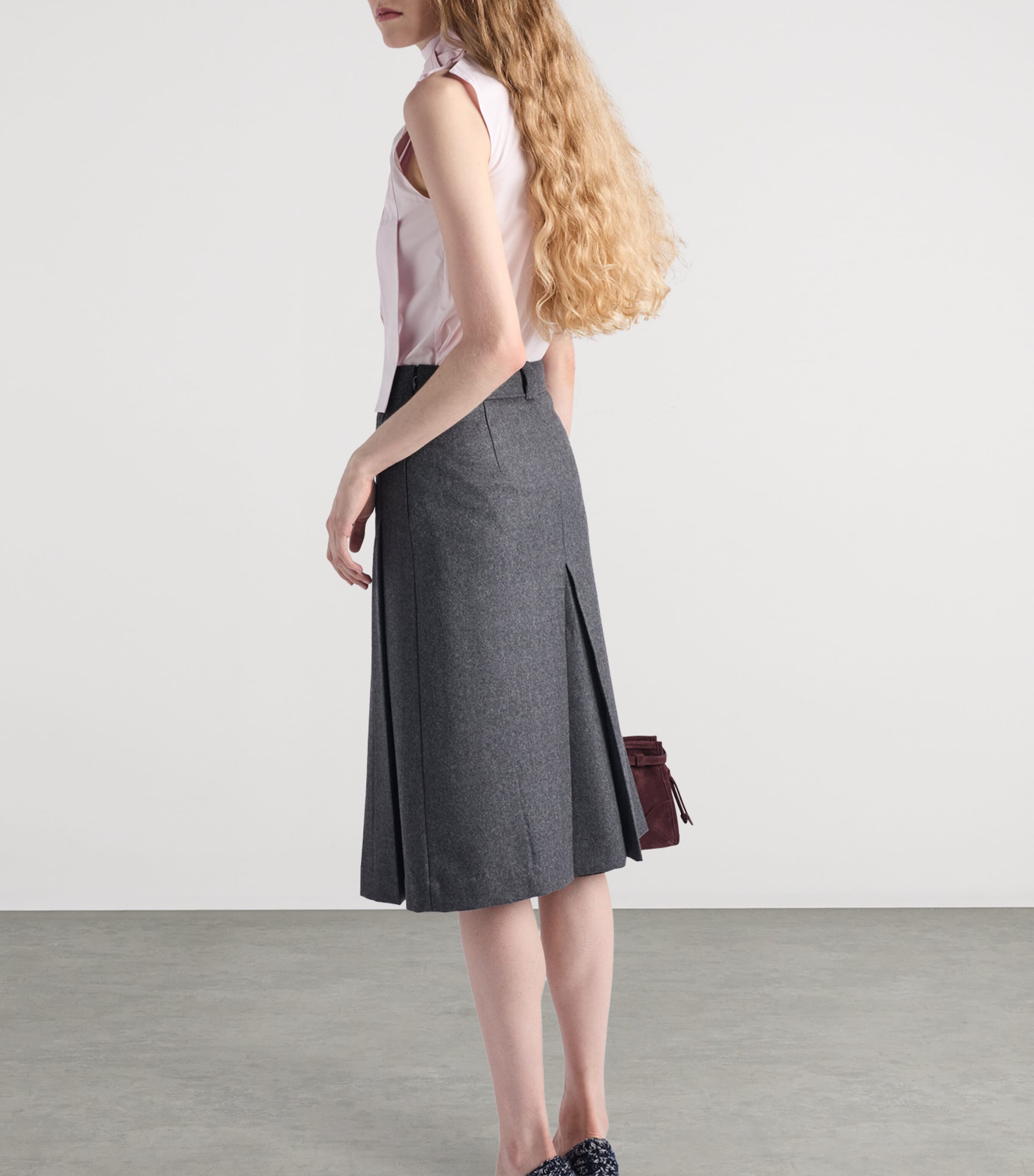 Cotton Poplin Embroidered Blouse F0442 Image 5